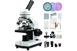 Grampus: Achromatic Compound Minocular Microscope with Cover Slips for Classroom Use