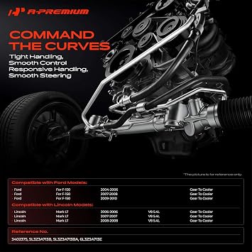 A-Premium Power Steering Return Hose Assembly Compatible with Ford, Lincoln