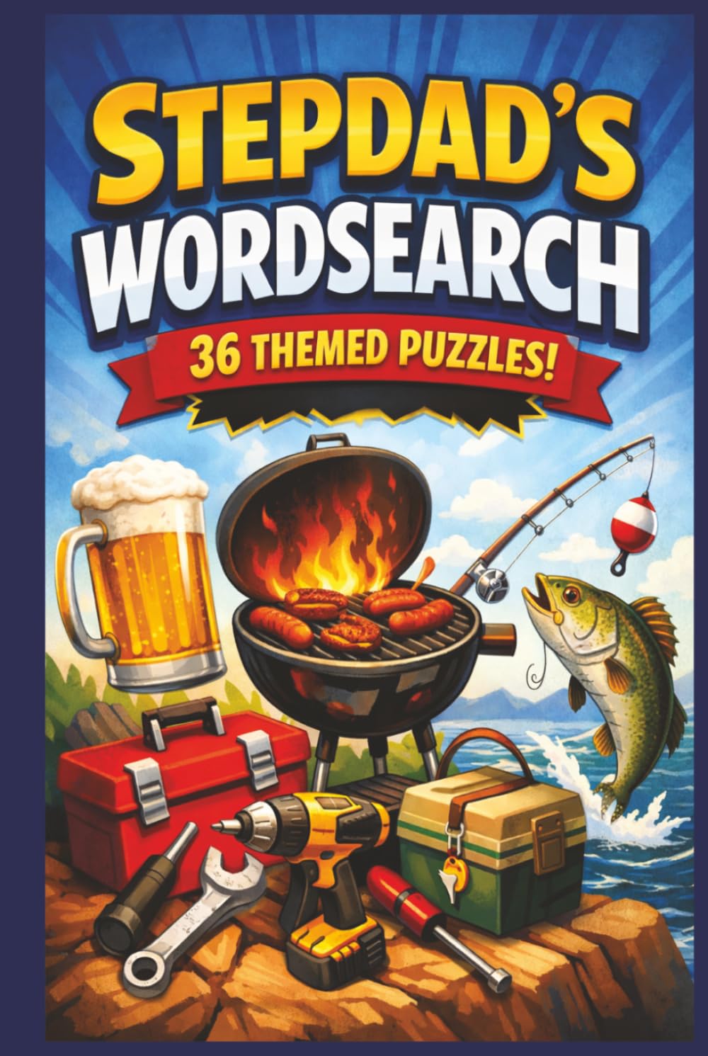 Stepdad's Wordsearch Puzzle Book: Word Search Puzzle Book for Adults – 36 Themed Puzzles for Relaxation, Brain Training & Fun | Perfect Gift for Stepdads, Father's Day, Birthday or Christmas