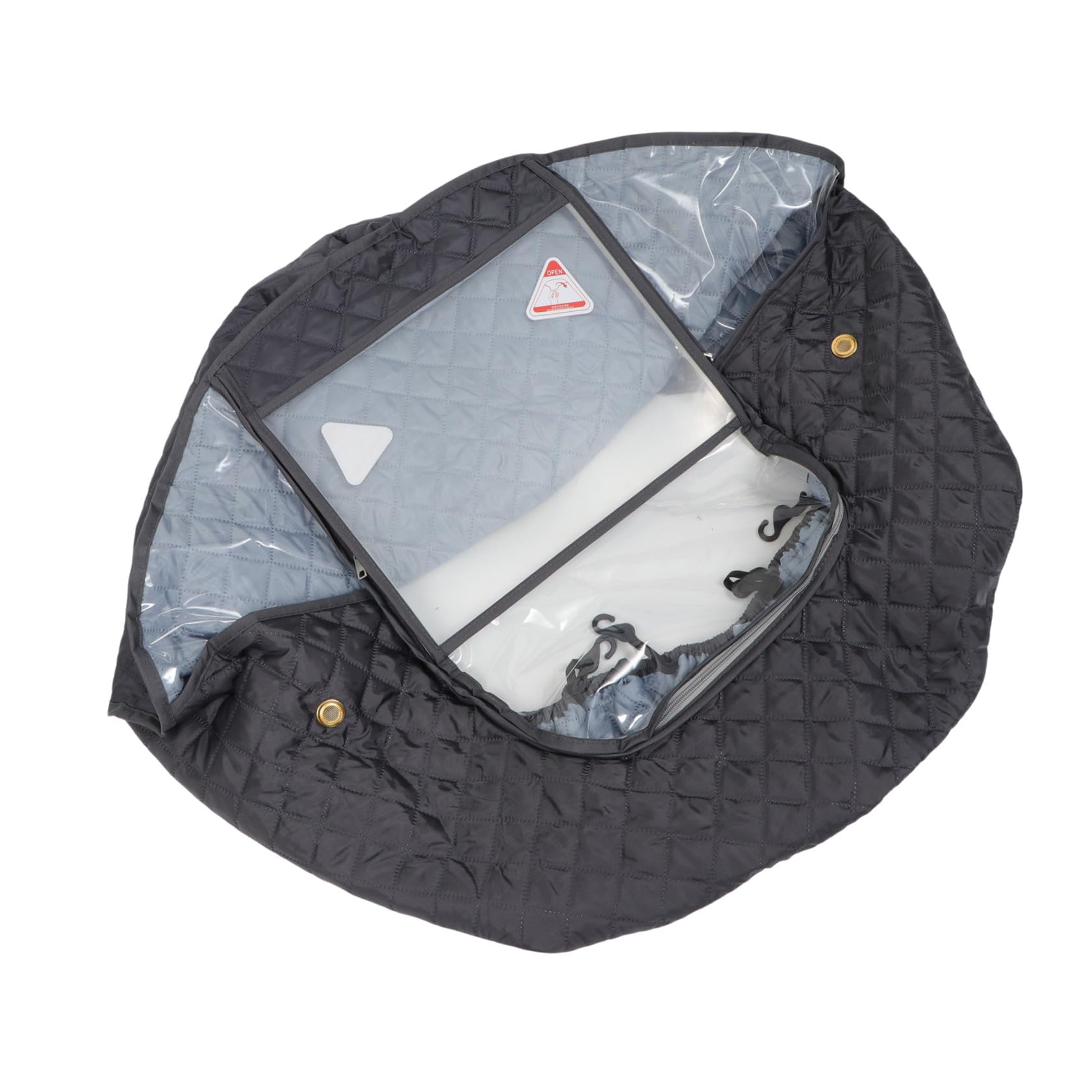 Housse de Pluie pour Poussette Bébé Multifonctionnelle Étanche | Protection Vent et Pluie, en Lin et Eva, Légère et Sûre, pour Usage Extérieur