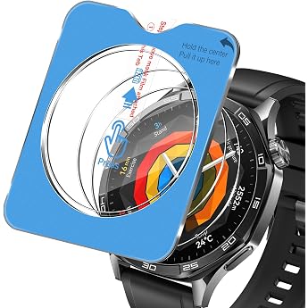 Screen Protector for Huawei Watch GT5 46 mm for Tempered Glass Pack of 3 Tempered Glass Film Anti-Scratch Screen Protector for Huawei GT 5 46 mm Ultra Thin Screen Protector with Mounting