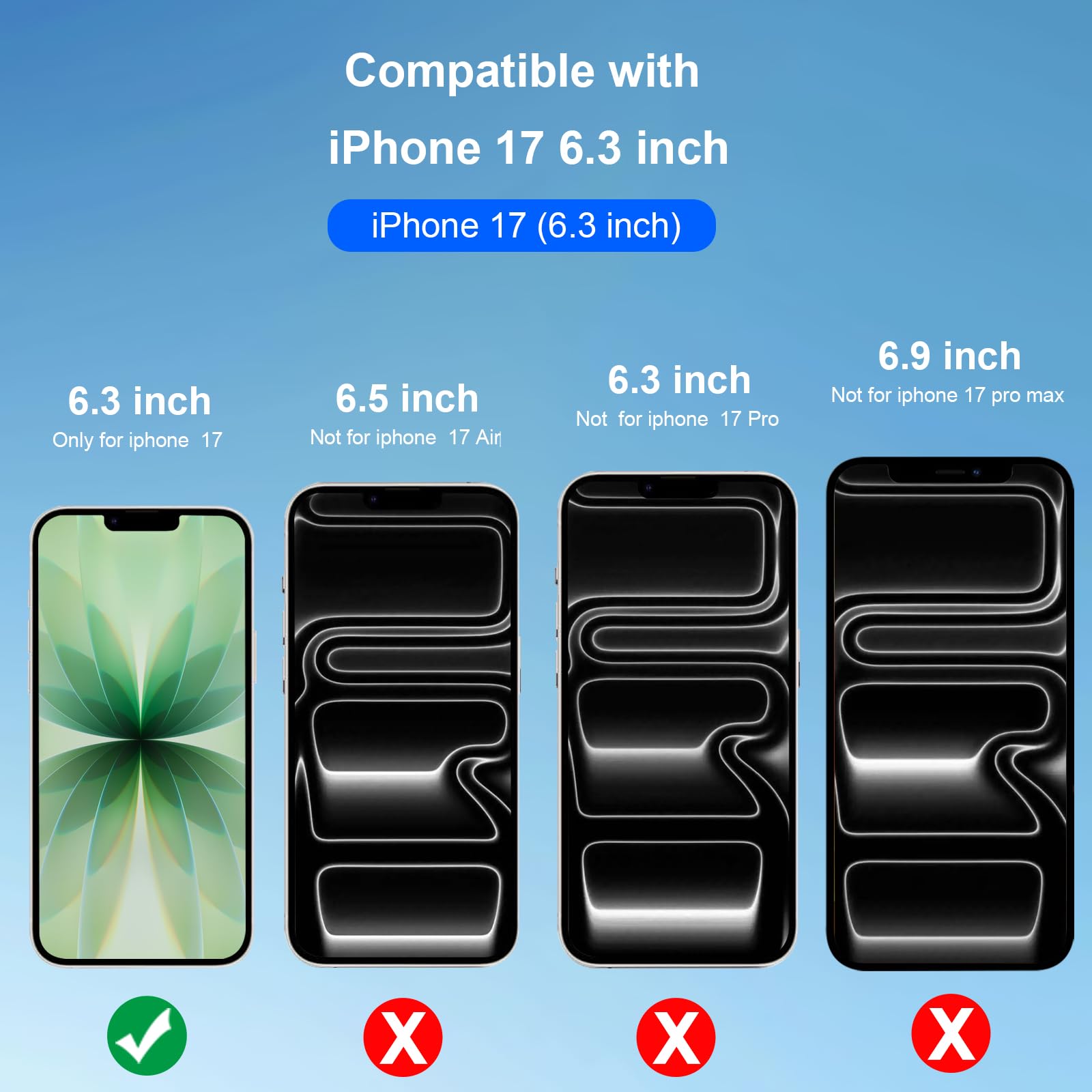 Custodia con batteria per iPhone 17, 7000 mAh, custodia di ricarica portatile ricaricabile compatibile per iPhone 17 (6,3 pollici, nero)