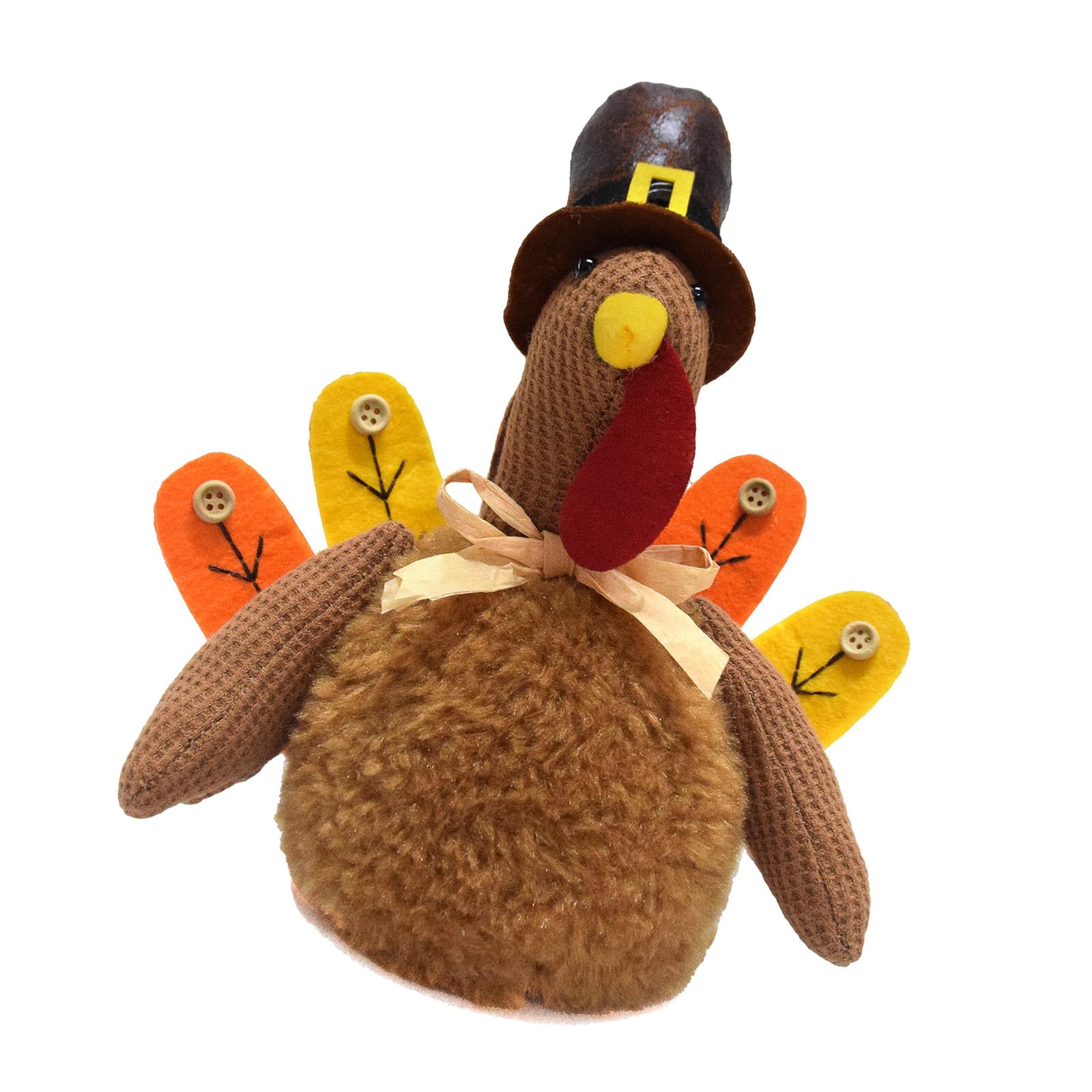 Jazuaiao Thanksgiving Theme Turkey Ornament for Family Gathering Polyester Centerpieces Elegant Holiday Decoration Traditional Thanksgiving Symbol