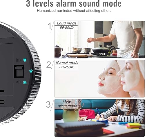 Miniatura 4 de Temporizador digital magnético para cocina, cocina, ducha, estudio, cronómetro, contador LED, despertador, cuenta regresiva electrónica manual