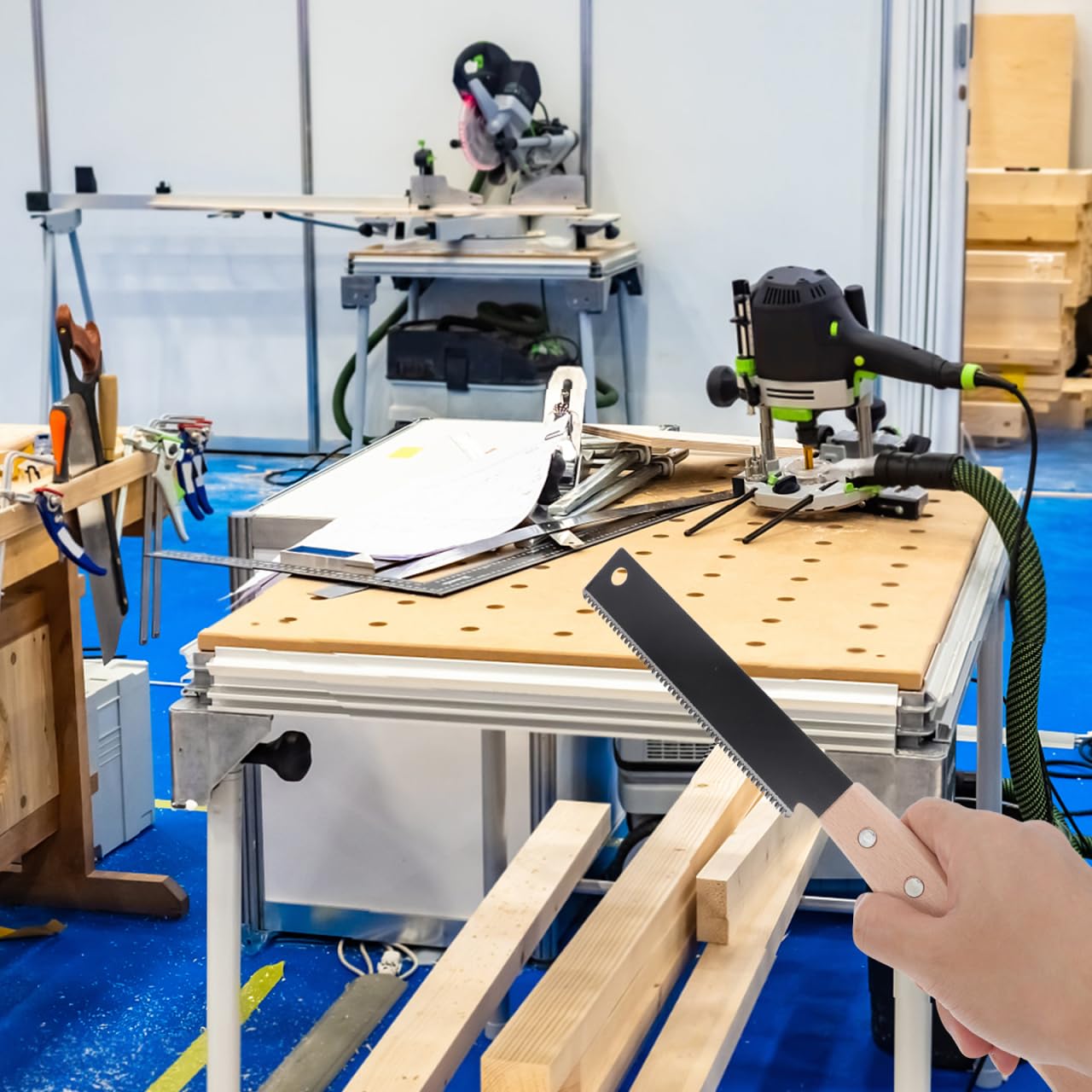 POPETPOP Kleine Japanische Zugsäge 12 Zoll Handsäge Für Holz Feinzahnung Präzise Schnittführung Tragbare Handsäge Für Heimwerker Holzbearbeitung Bastelsäge