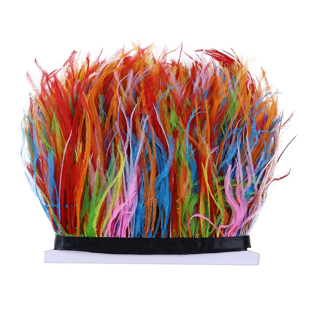 Piume Di Struzzo Naturale, 10 Pezzi, 16-18 Pollici (40-45 Cm) Per Centri Di Nozze Decorazione Della Casa (40-45 Cm, Nero - Foto 2