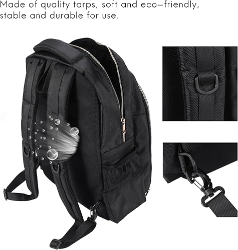 Miniatura 2 de Barber estuche de transporte para peluquero herramientas de estilo accesorios de gran capacidad mochila de almacenamiento bolsa de hombro de viaje