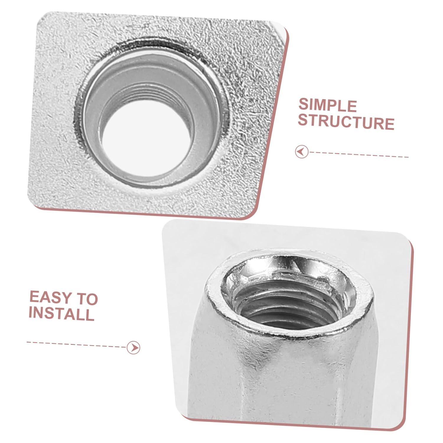 20pcs Car License Plate Nuts Clips Robust Fasteners for License Plate Base Easy Install Screw Fixing Kit