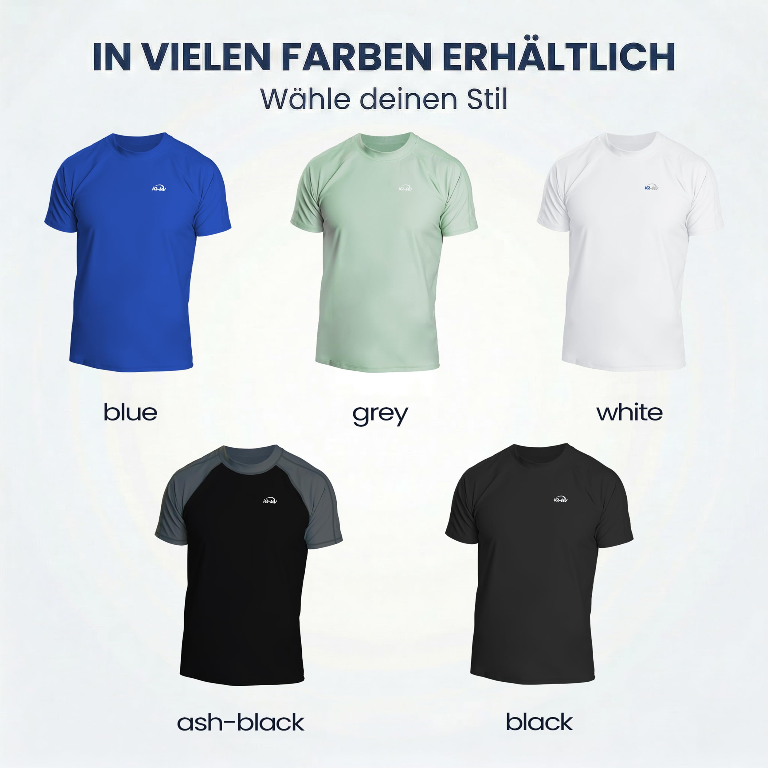 iQ-UV Herren 300 Shirt Kurzarm Loose Fit UV T-Shirt