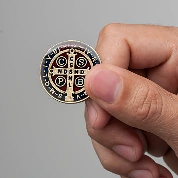 IntercessionTM Saint Benedict Pocket Medal (Golden)