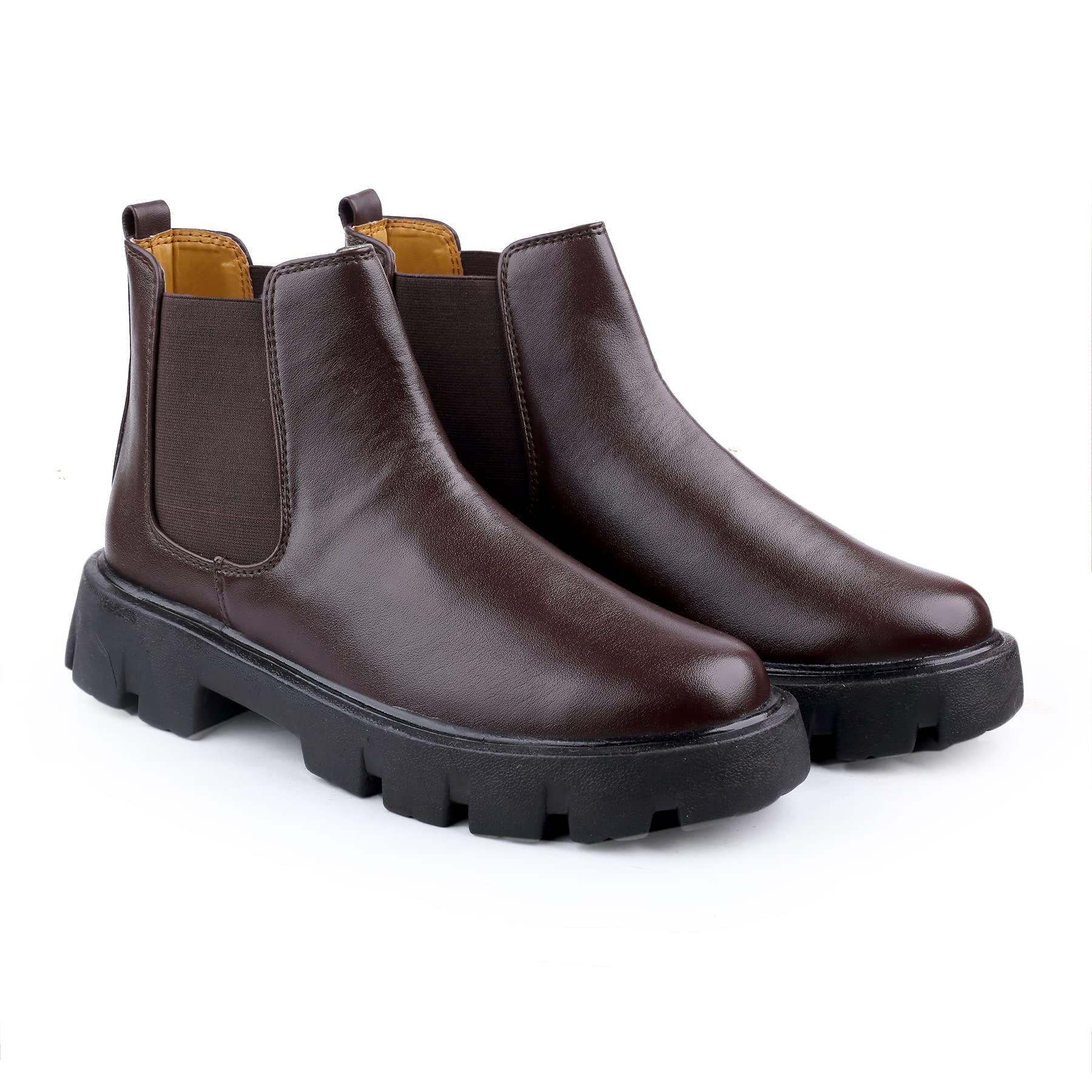 Mens Pu Material Brown Casual, Formal Chelsea Slipon Ankle Boots.- 6 UK (B0CJF29YBS) Amazon Price History, Amazon Price Tracker