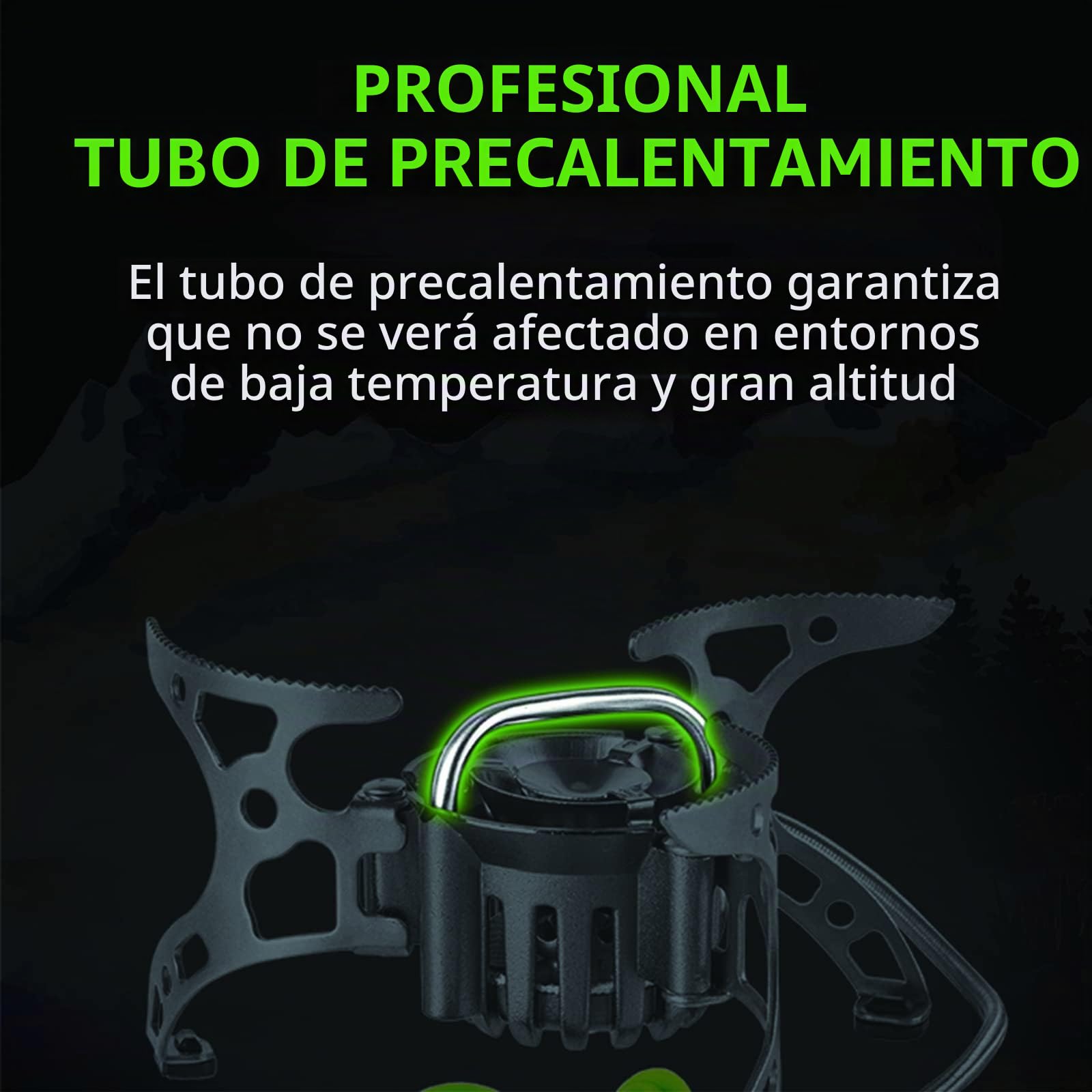 BRS-8 - Cocina de exterior multicombustible - Estufa de queroseno portátil con quemadores de gas plegables para acampar y cocinar picnic