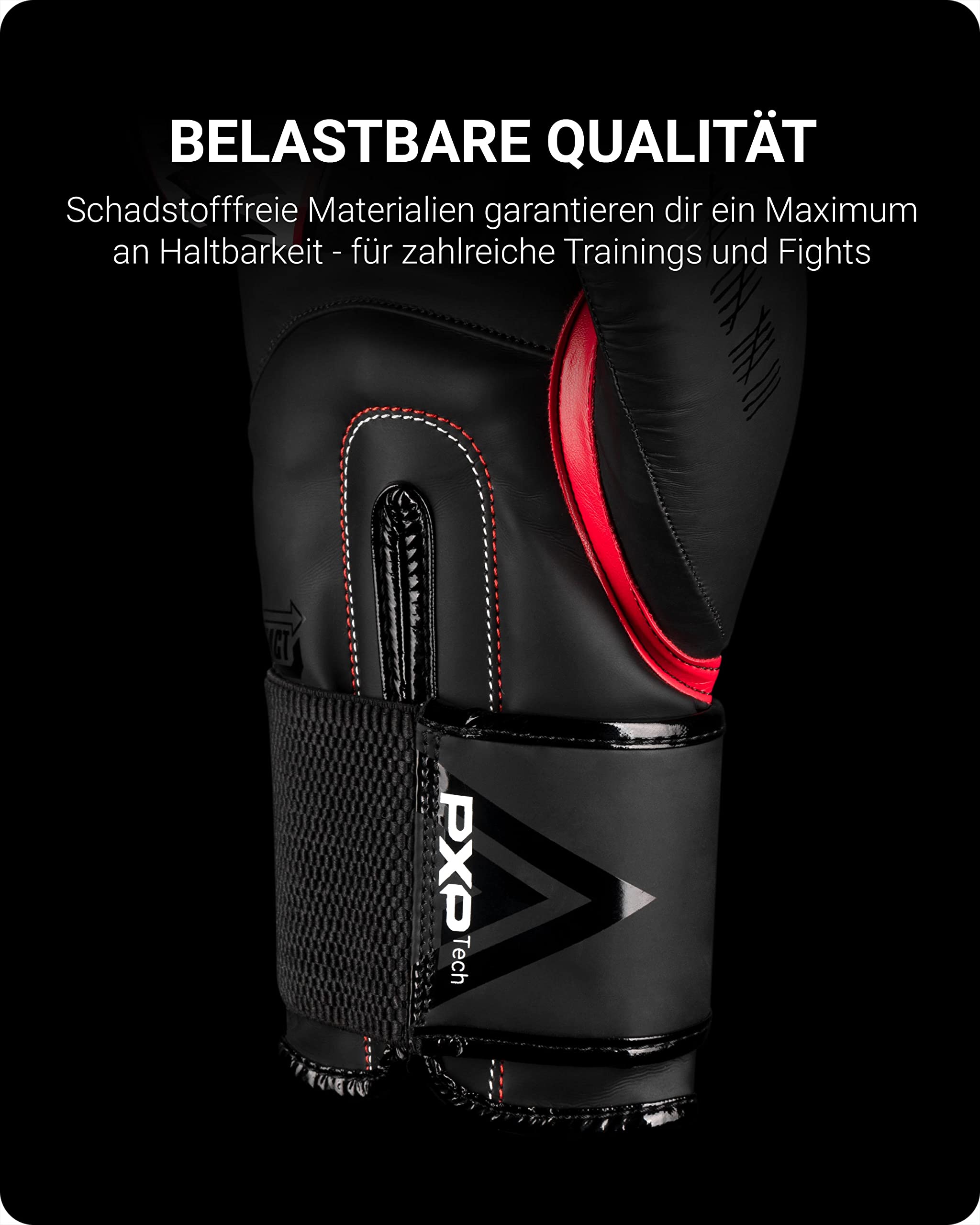 Phantom Boxhandschuhe Fight Squad | MMA Thai Boxing Gloves | Männer (Fight Squad - Schwarz, 12 Oz)