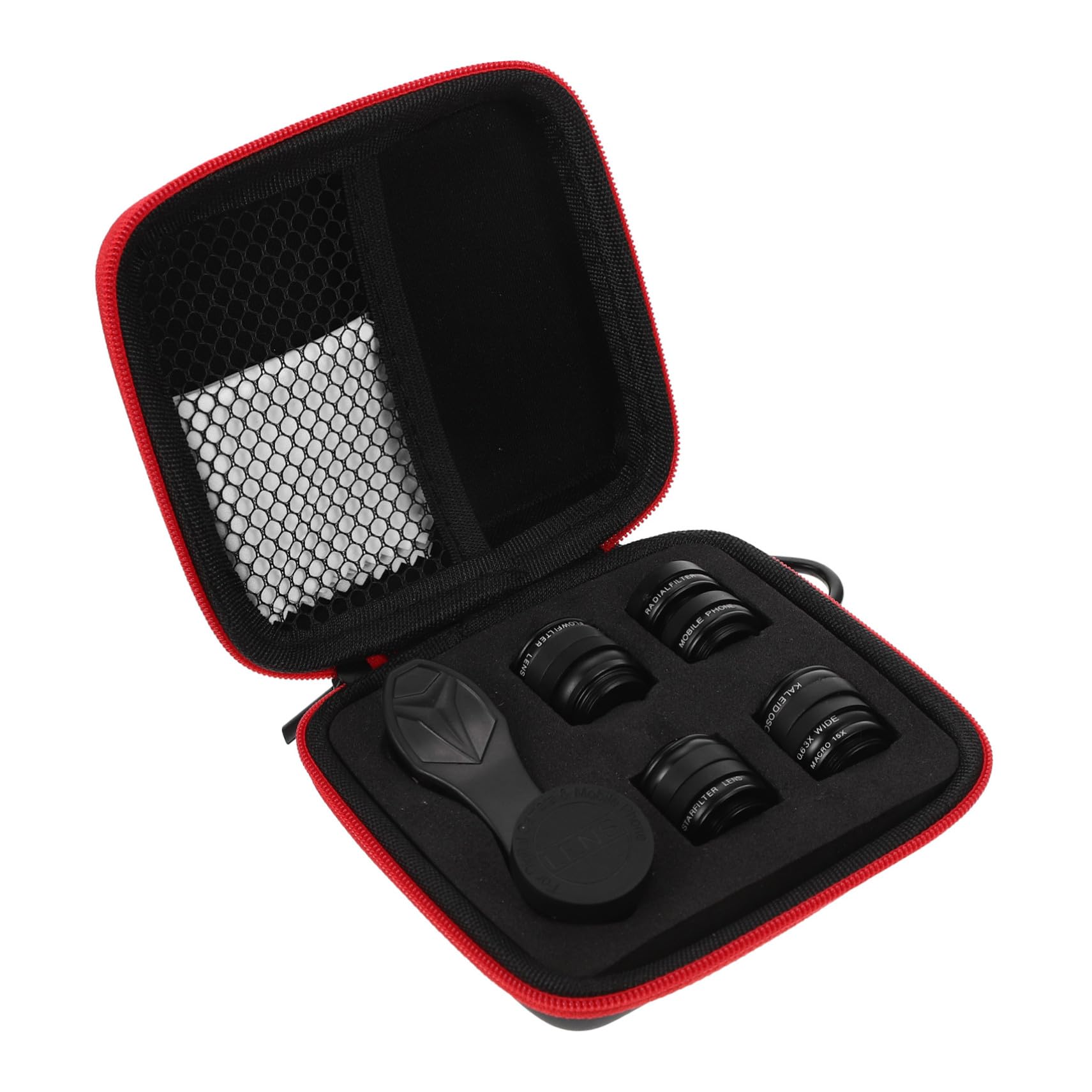 Gatuida Filtros de Cámara Móvil Clip Lentes Profesionales Macro para Disparar Compatible Teléfono Negro