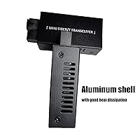 Vista 5 de iszo Transceptor Mini Gigabit, convertidor de medios, transceptor óptico A/B, SC 1.25G, RJ45 10/100/1000Mbps, 12.4 mi, tamaño pequeño, fibra a