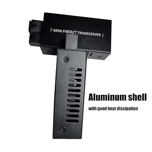 Miniatura 5 de iszo Transceptor Mini Gigabit, convertidor de medios, transceptor óptico AB, SC 1.25G, RJ45 101001000Mbps, 12.4 mi, tamaño pequeño, fibra a