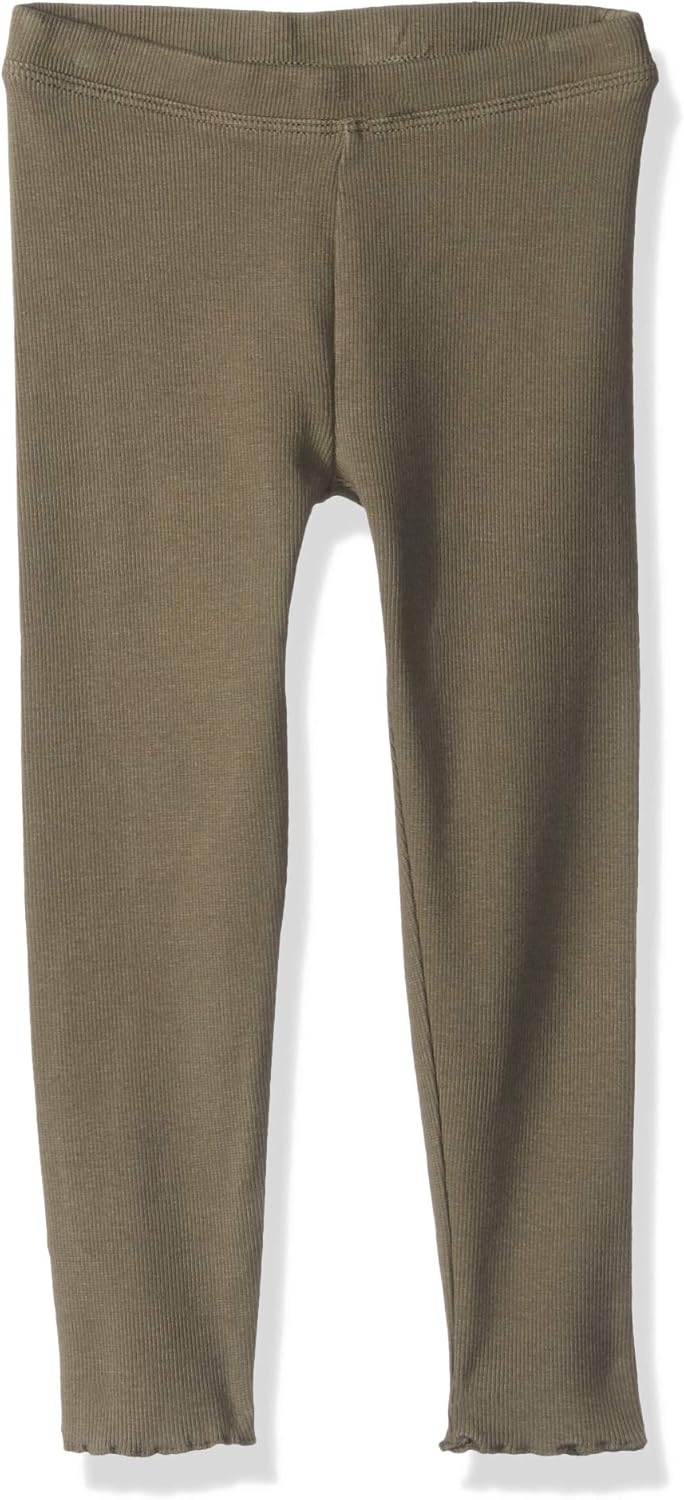 Gymboree Girls' Big Lettuce Edge Ribbed Leggings