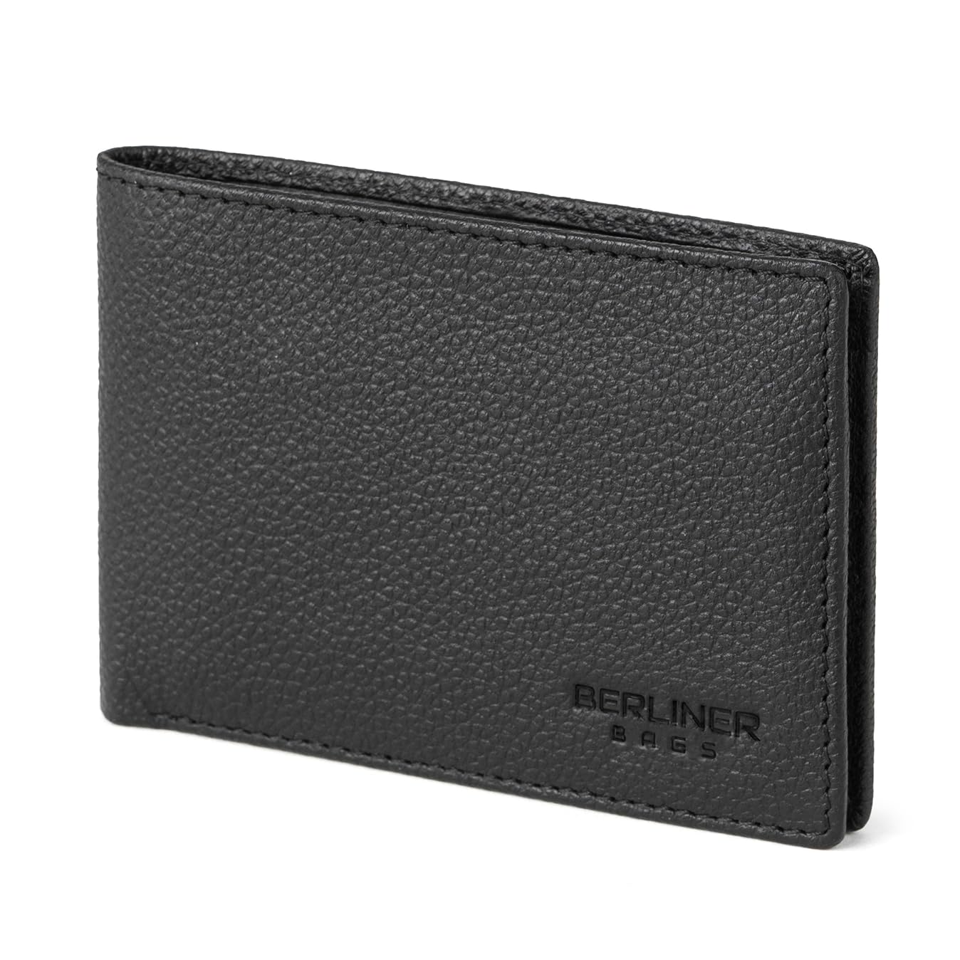 BERLINER BAGS Premium Genuine Leather Wallet for Men Kees, RFID Blocking, Bifold, Front Pocket Slim Wallet, 10 Card Holder, Bills Compartment, Gift