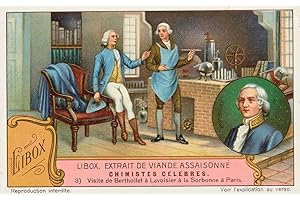 Liboxes: Claude Louis Berthollet Visits Antoine Laurent Lavoisier at the Sorbonne in...