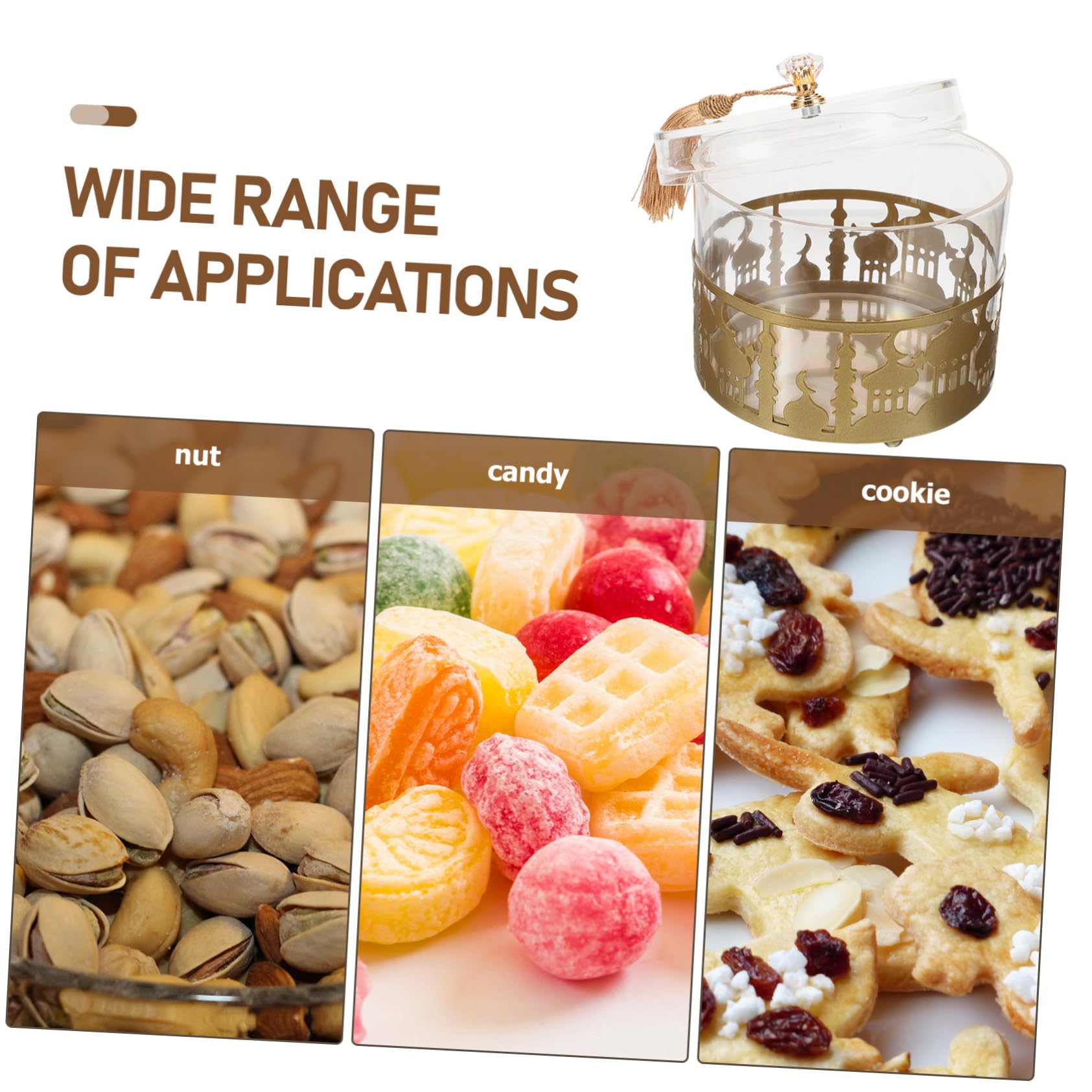VILLCASE 3pezzi Scatola Per Dolci Riusabile Stile Contenitore Decorativo Per Matrimoni e Feste Design Elegante Per Regali e Bomboniere