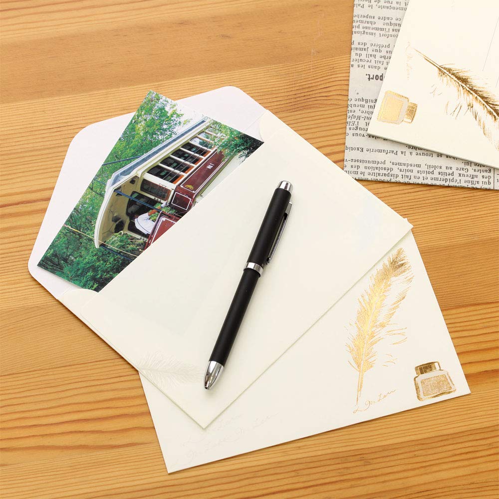 Amazon.co.jp: 学研ステイフル 封筒 トワイライト 羽根ペン JD04029