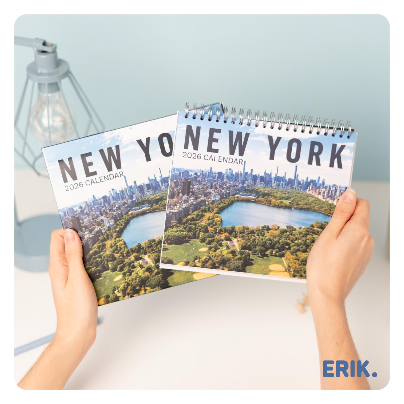 Grupo Erik Desk Calendar 2026 - New York Calendar 2026 Month To View | Monthly Desk Planner, Desktop Gifts Under 10 Pounds | Travel Gifts For Friends