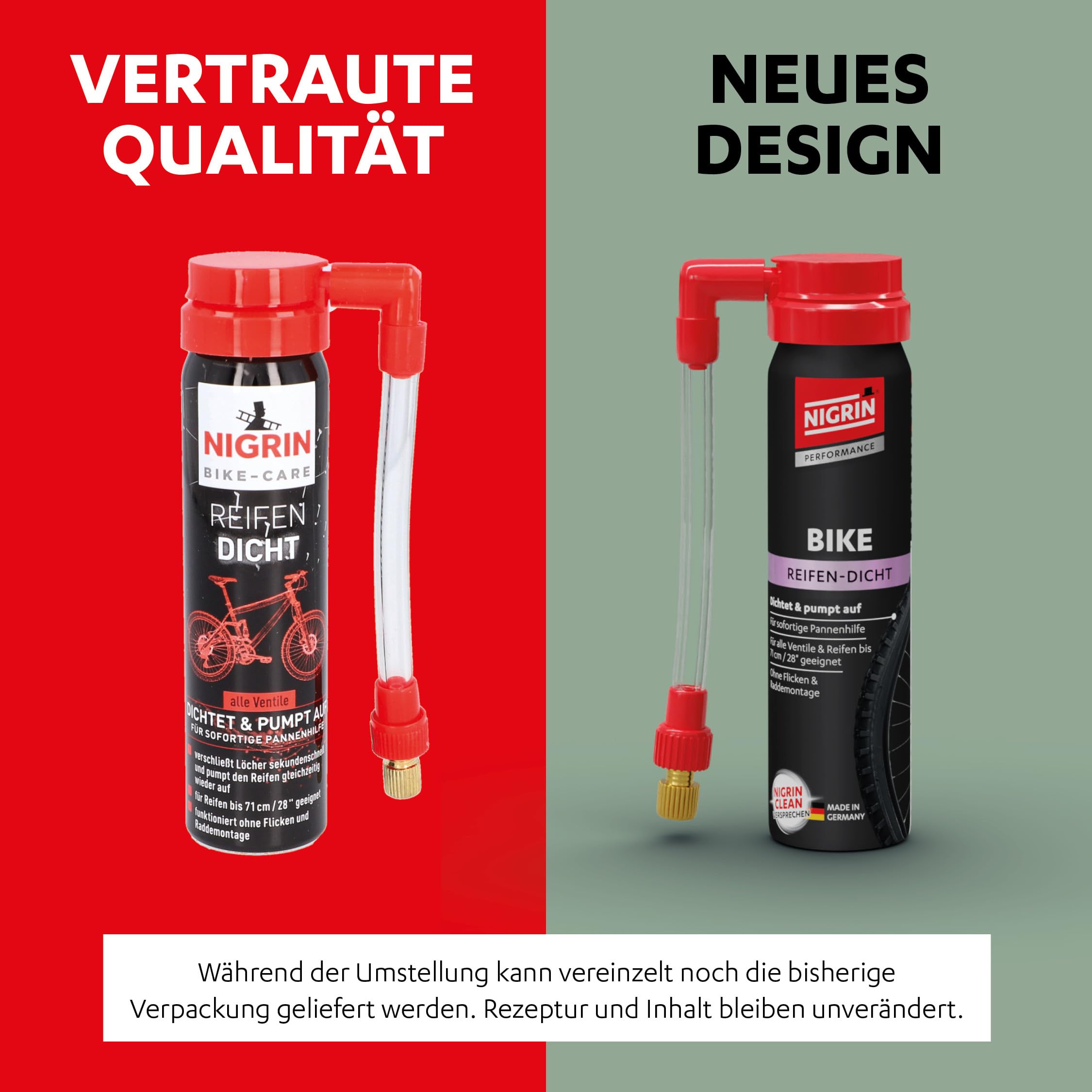 NIGRIN Fahrrad Reifendicht, sofortige Pannenhilfe, geeignet für alle gängingen Ventile, 75 ml – Ansicht 2