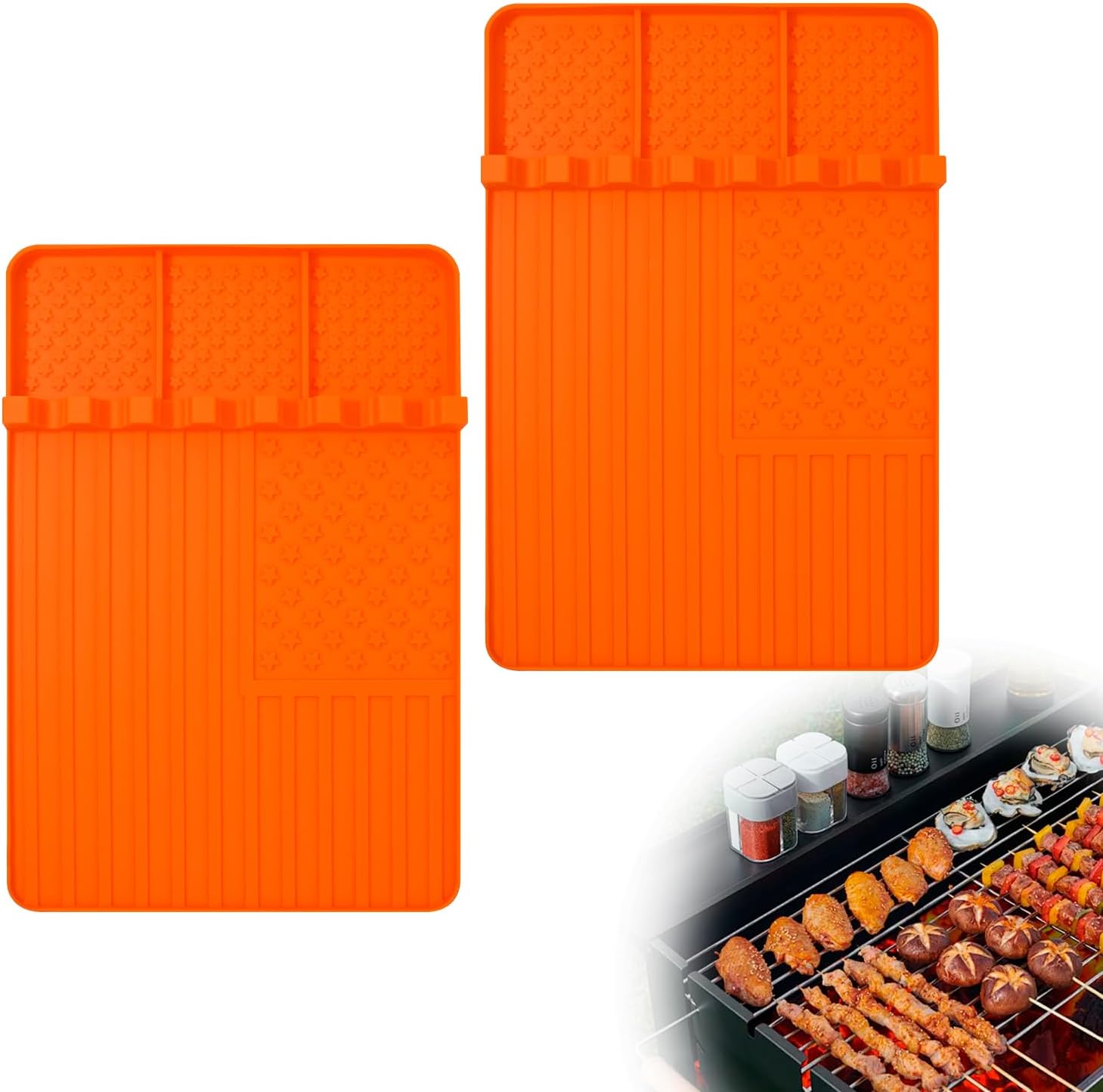 ZUZUAN Silicone Griddle Tool Mat for Blackstone Grill,Large