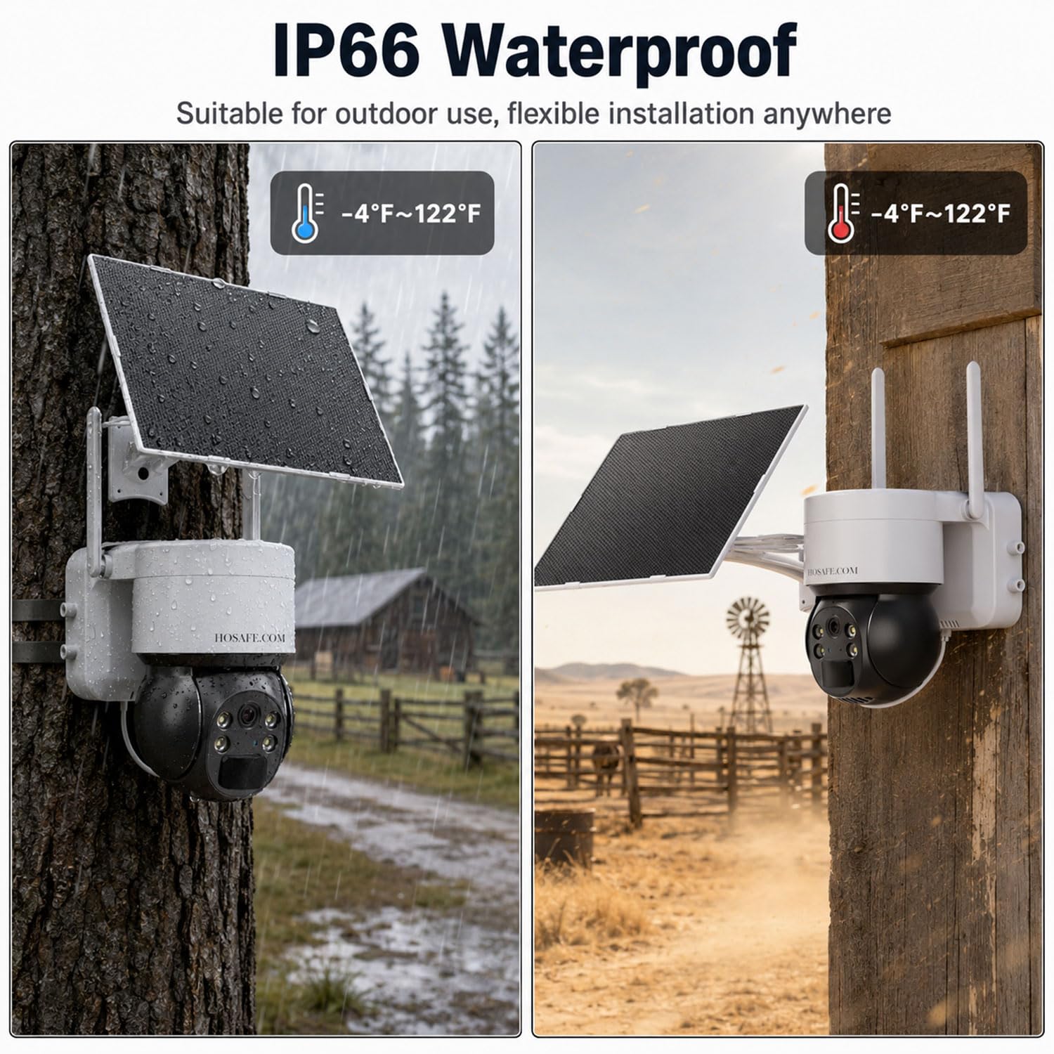 Kamera bezpieczeństwa komórkowego 4G LTE bez Internetu, kamery bezpieczeństwa bez WIFI, bezprzewodowe na zewnątrz, kamera solarna z kartą SIM, czujnik PIR, 360 PTZ, 2K HD, wodoodporność IP66