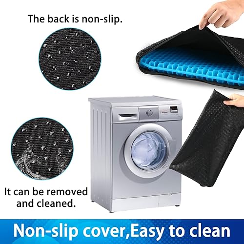 Miniatura 3 de Cojín de gel extra grueso, cojín de asiento fresco, asientos de silla, cojines de asiento de silla de ruedas, cojín de asiento de automóvil, cojines