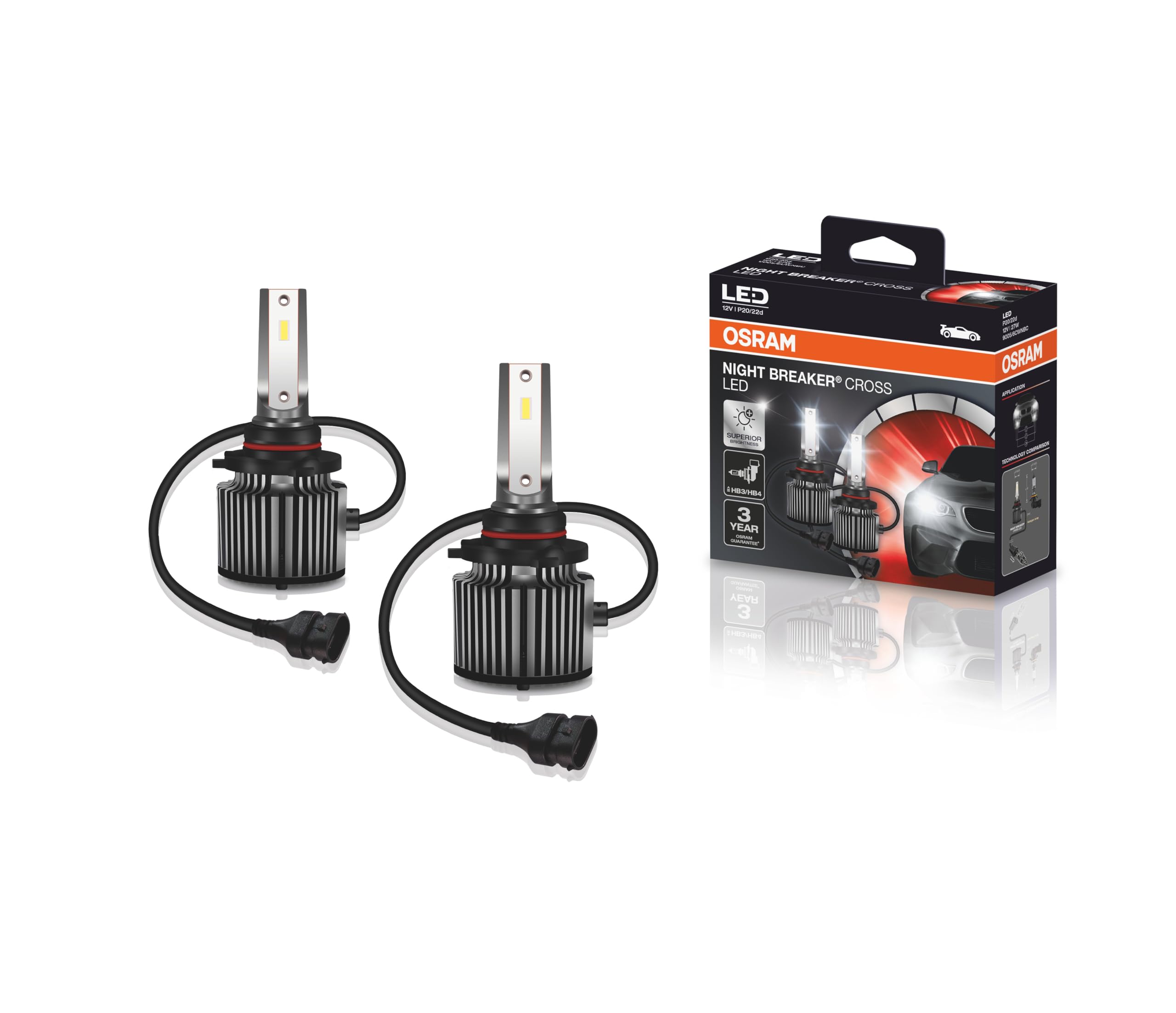 YOKOMO LED UNDER LIGHT KIT 6点セット 123 KIT LED NIGHT BREAKER CROSS HB3/HB4 OSRAM - 9005/6CW NBC