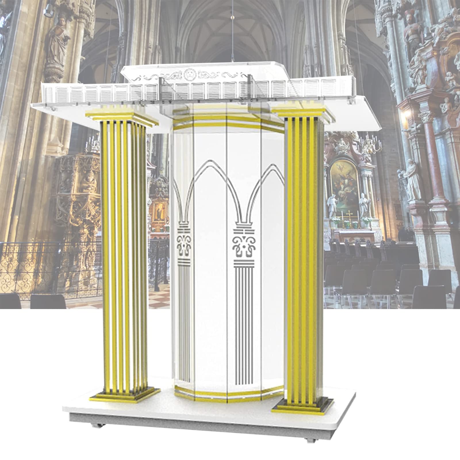 Buy YANGH Acrylic Podium Tall Podium Table Acrylic Pulpits for Churches