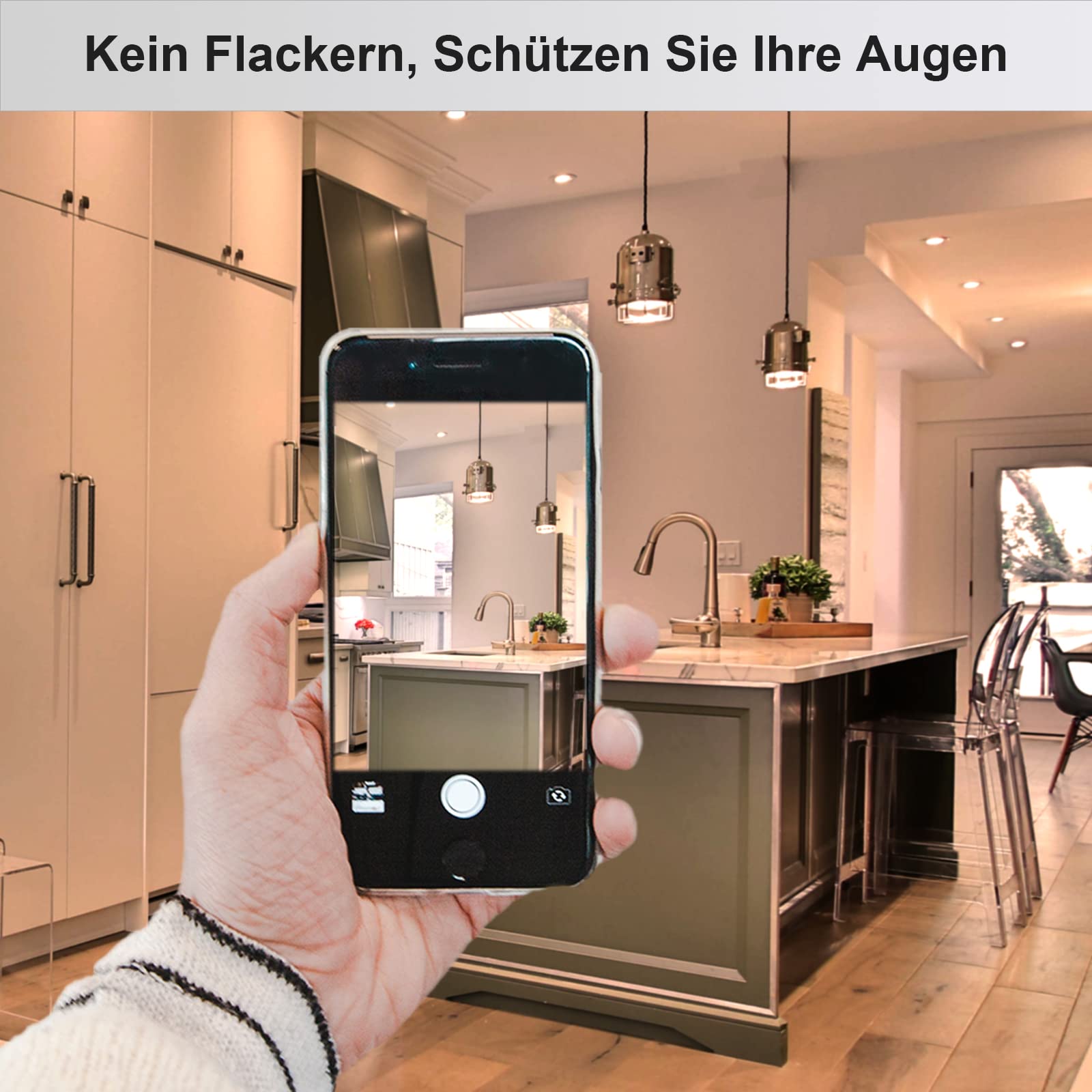 4er 18W E27 LED Lampe Warmweiss Par38 Reflektor Strahler 2000LM Flood Licht 230V, Ersetzt Halogen Leuchtmittel 180W, 120 Grad,Nicht Dimmbar