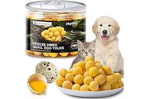 Cat and Dog Treats Freeze Dried Quail Egg Yolk