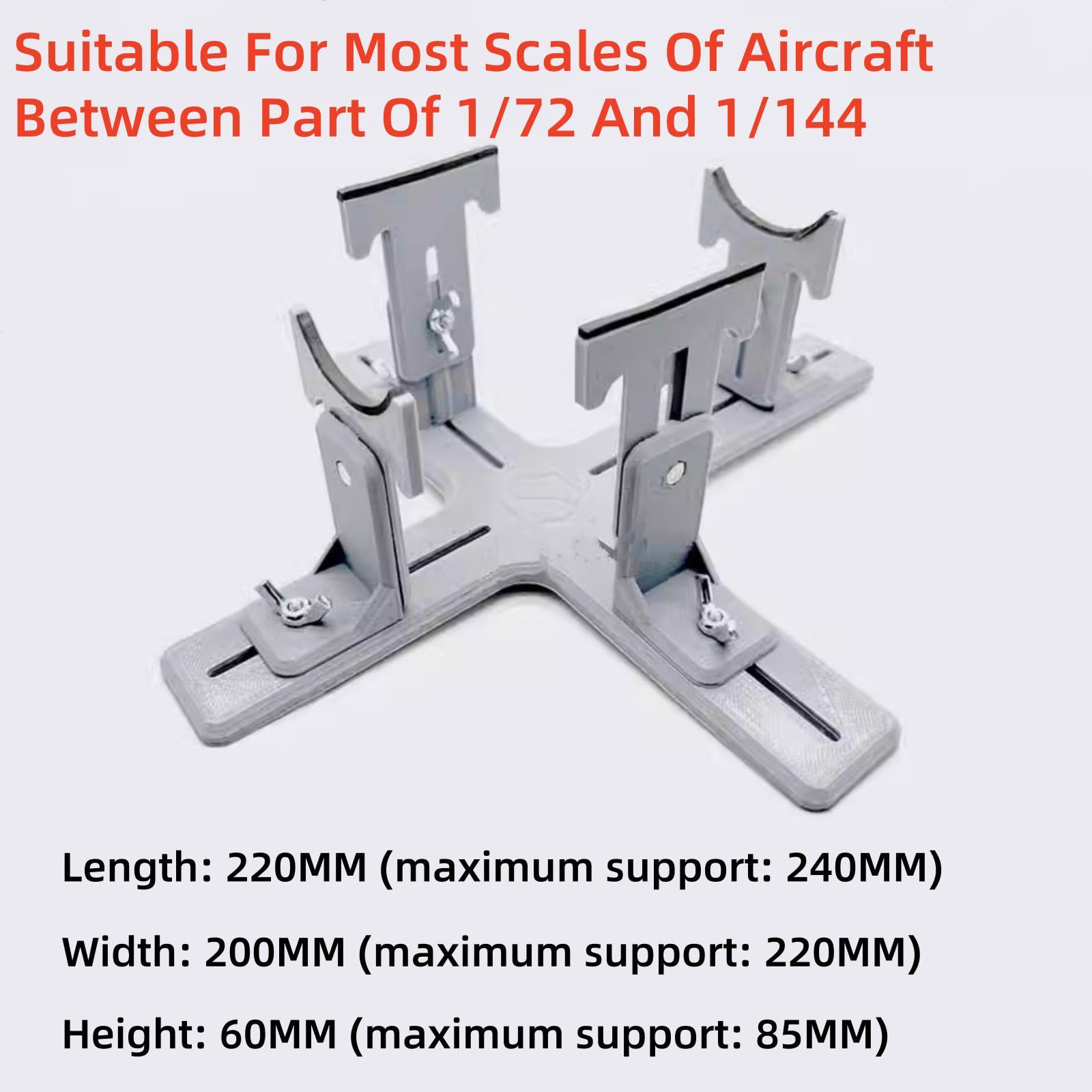 Support réglable pour gabarit d'avion, support réglable pour modèle à l'échelle 1/72 et 1/144