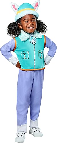 Rubie's - Disfraz infantil del Everest de Paw Patrol Everest, tocado y paquete de cachorros, como se muestra, pequeño
