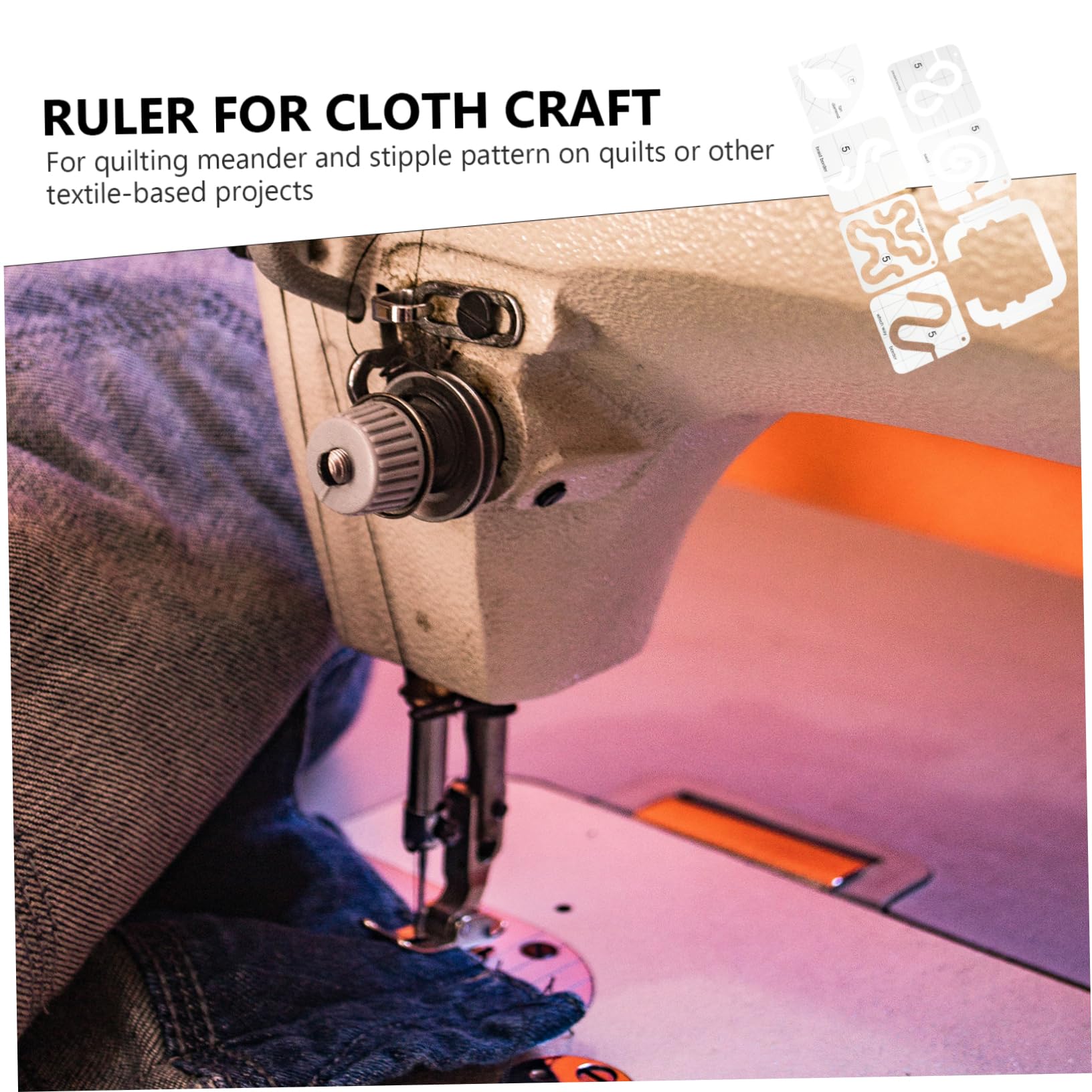 Ciieeo 7piezas Plantilla De Regla Acrílica Para Patchwork Reglas Transparentes Para Costura Para Cortar Telas y Proyectos De Manualidades