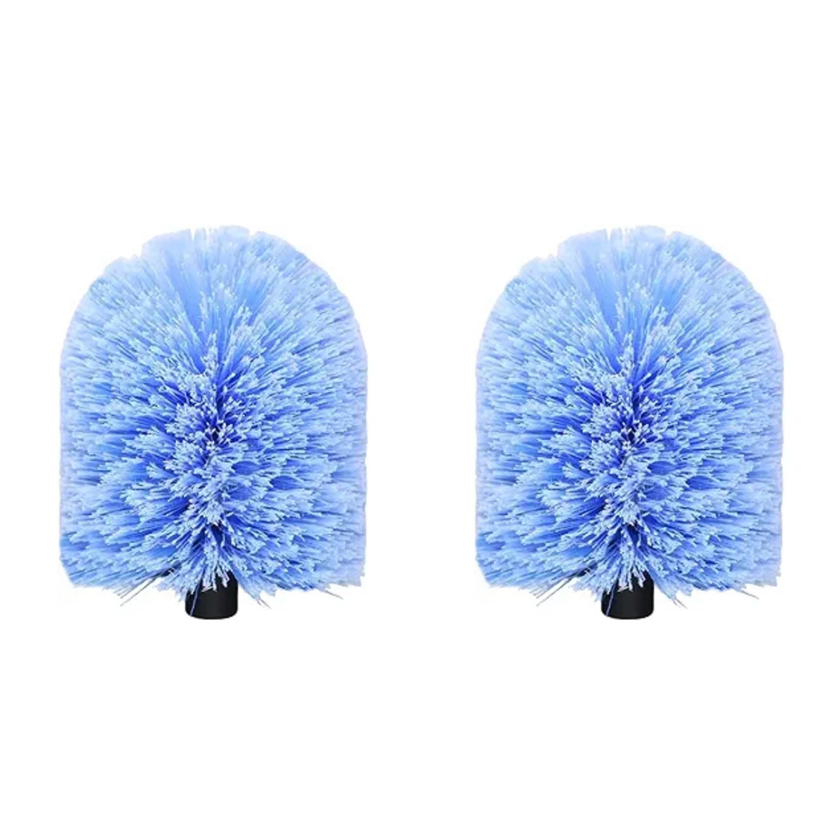 Aundhegrtt 2X Twist-on Cobweb Duster Head Brush, Fits Standard 3/4 Inch Threaded Poles, Attachment Spider Web Duster Brush
