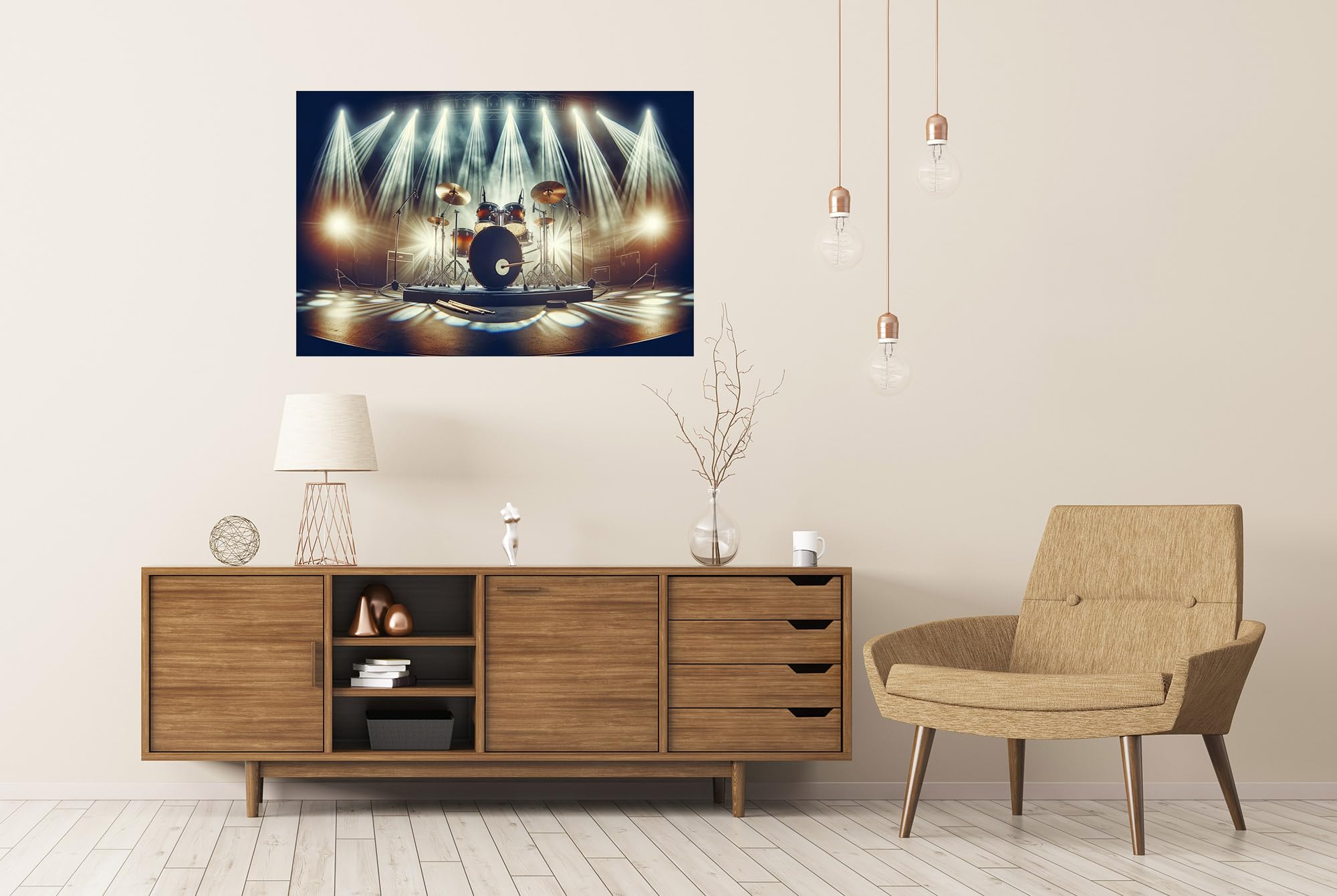 islandburner Prime XXL - Poster con percussioni dettagliate, illuminazione suggestiva di alta qualità, stampa fotografica