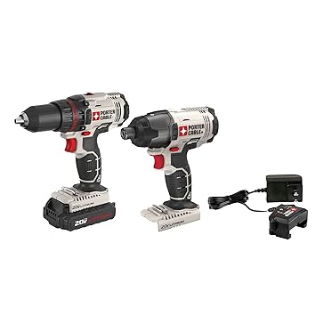 PORTER-CABLE PCCK604L2 20-Volt Li-Ion Drill/Impact Driver Combo Kit