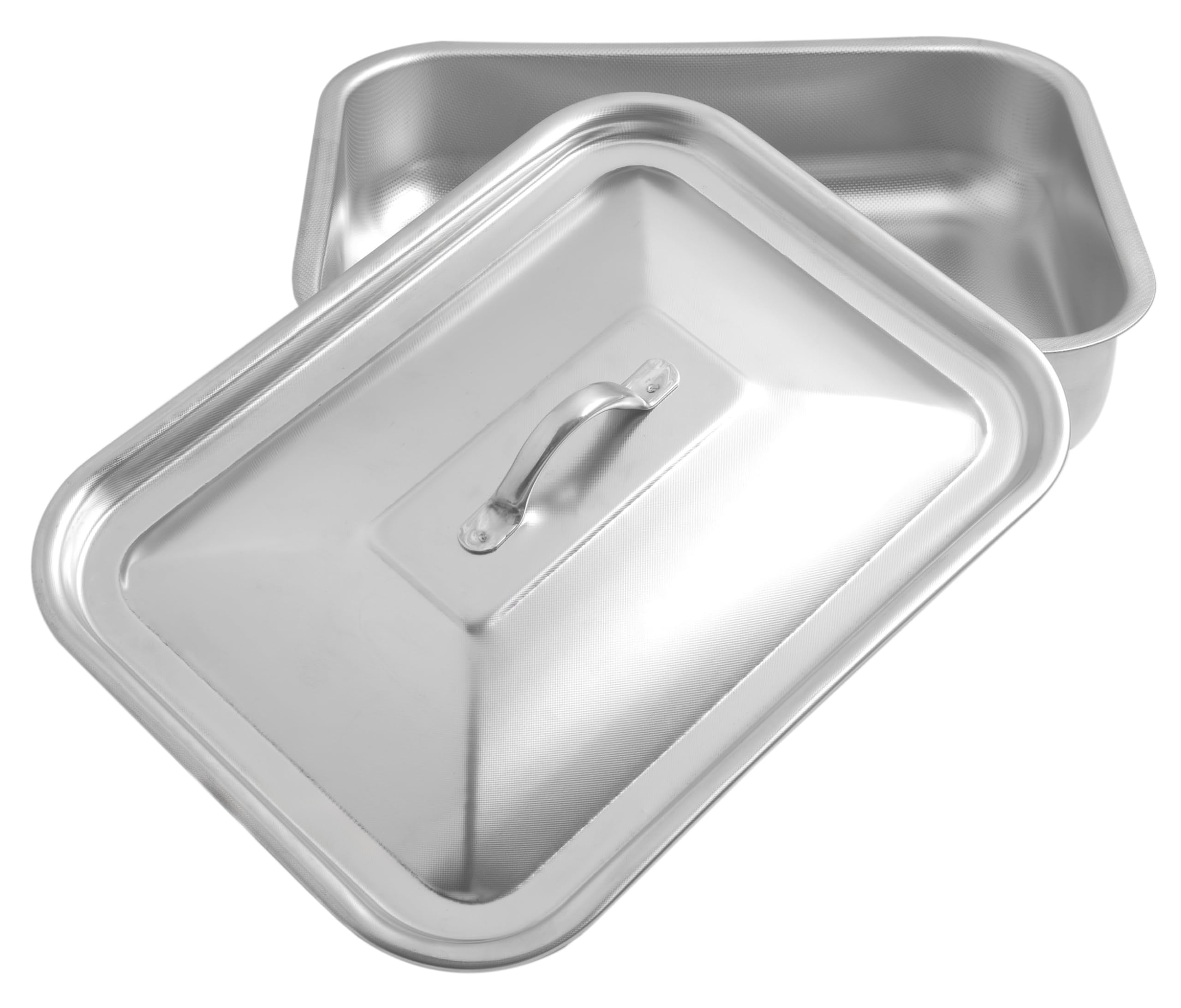 Steel Pan SP711163 - Bandeja para horno, Bandeja para gratinado, Bandeja rectangular con tapa, Revestimiento antiadherente, Sin PFAS, 40 x 28 cm, Todo Inox, Fabricación Italia