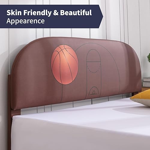 Miniatura 8 de Zafly - Marco de cama matrimonial para niños, marco de cama tapizado de madera con soporte de listones, marco de cama para niños con cabecera