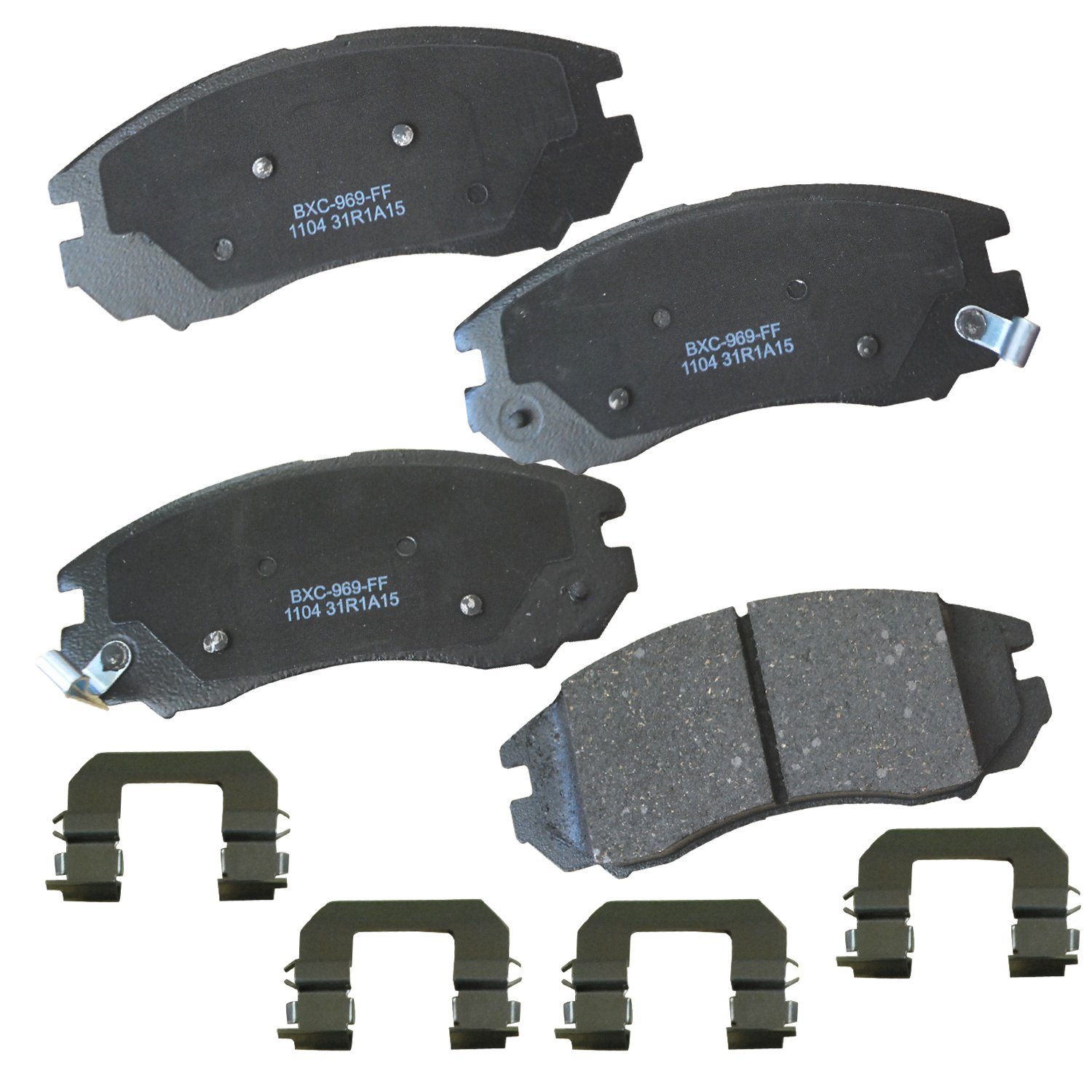 Bendix Premium SBC1104 Ceramic Front Brake Pads for Hyundai Tiburon 2008-2005