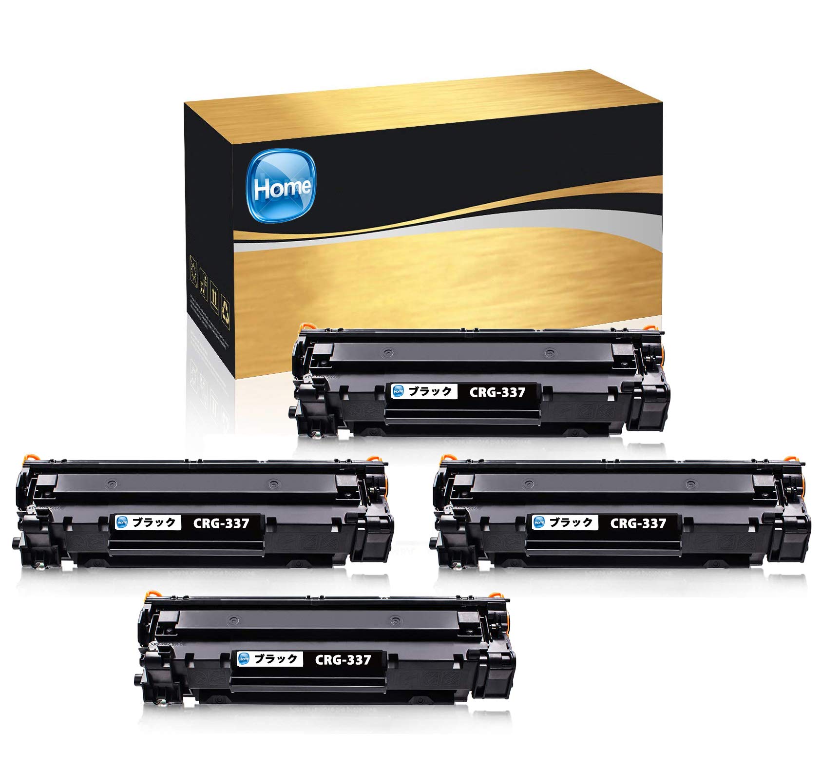 Amazon | Canon(キャノン) CRG-337 BK×4 ブラック 4本セット 残量表示