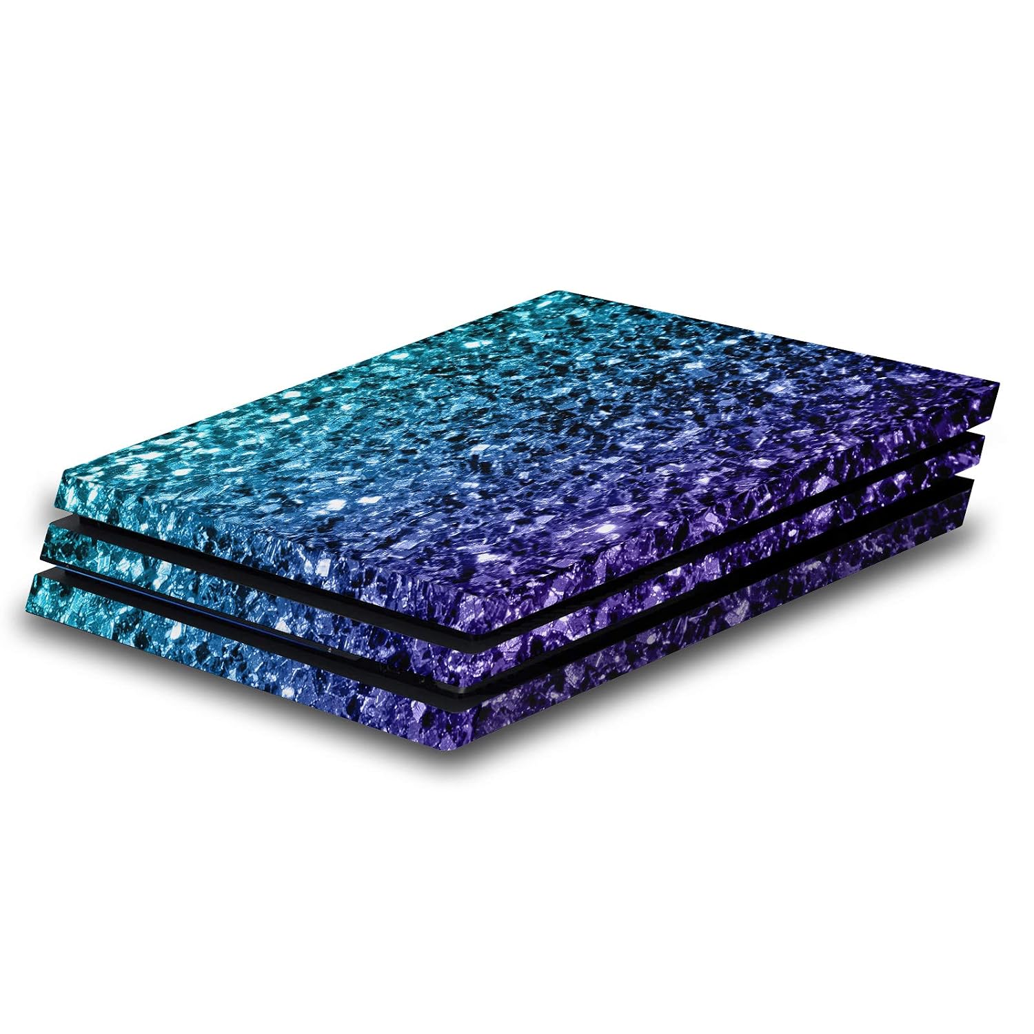 Head Case Designs Officially Licensed PLdesign Aqua Blue Art Mix Matte Vinyl Sticker Gaming Skin Case Cover Compatible With Sony PlayStation 4 PS4 Pro Console