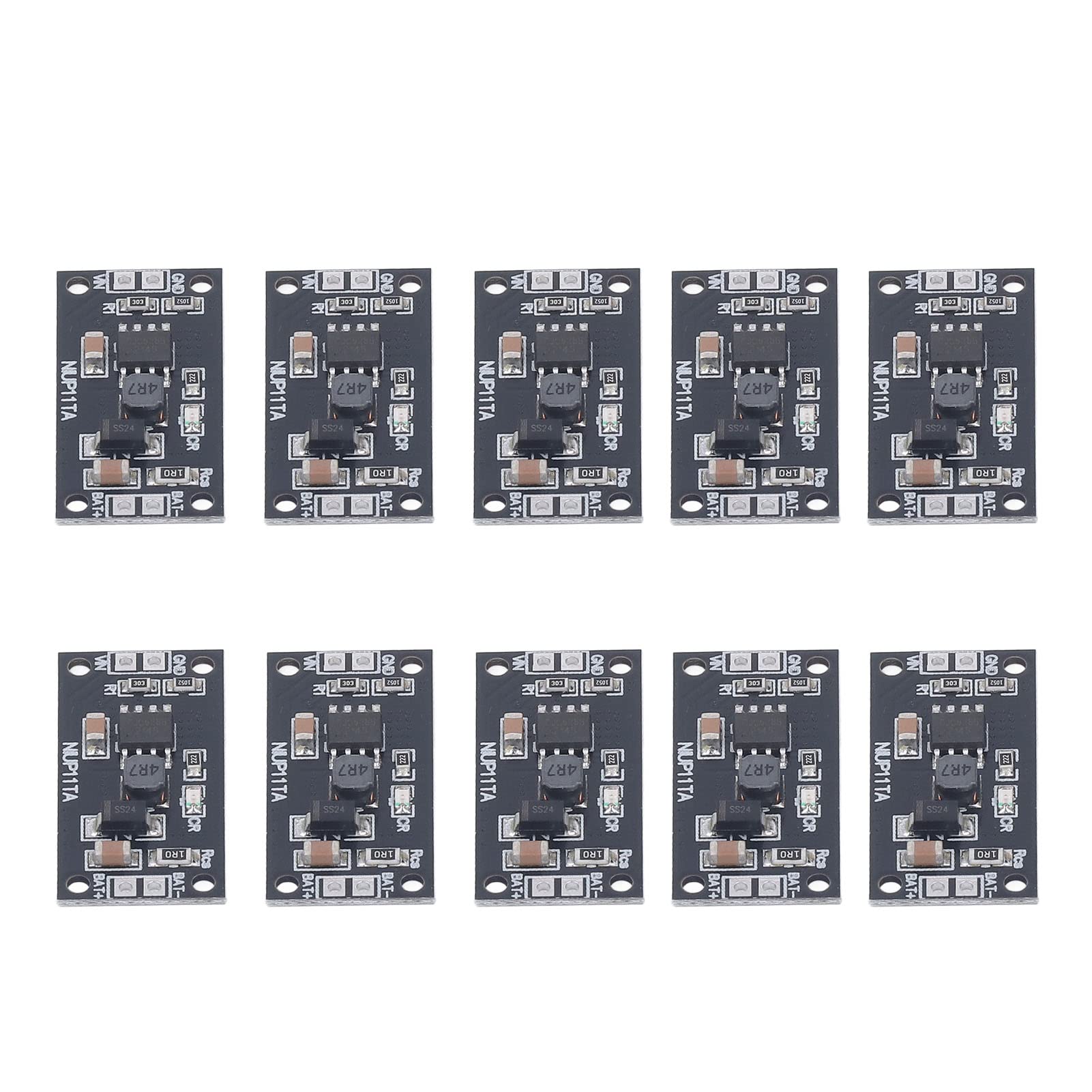 10Pcs 4S NiMH Battery Charging Board PCB NiMH NiCd Battery Charger Module with Black