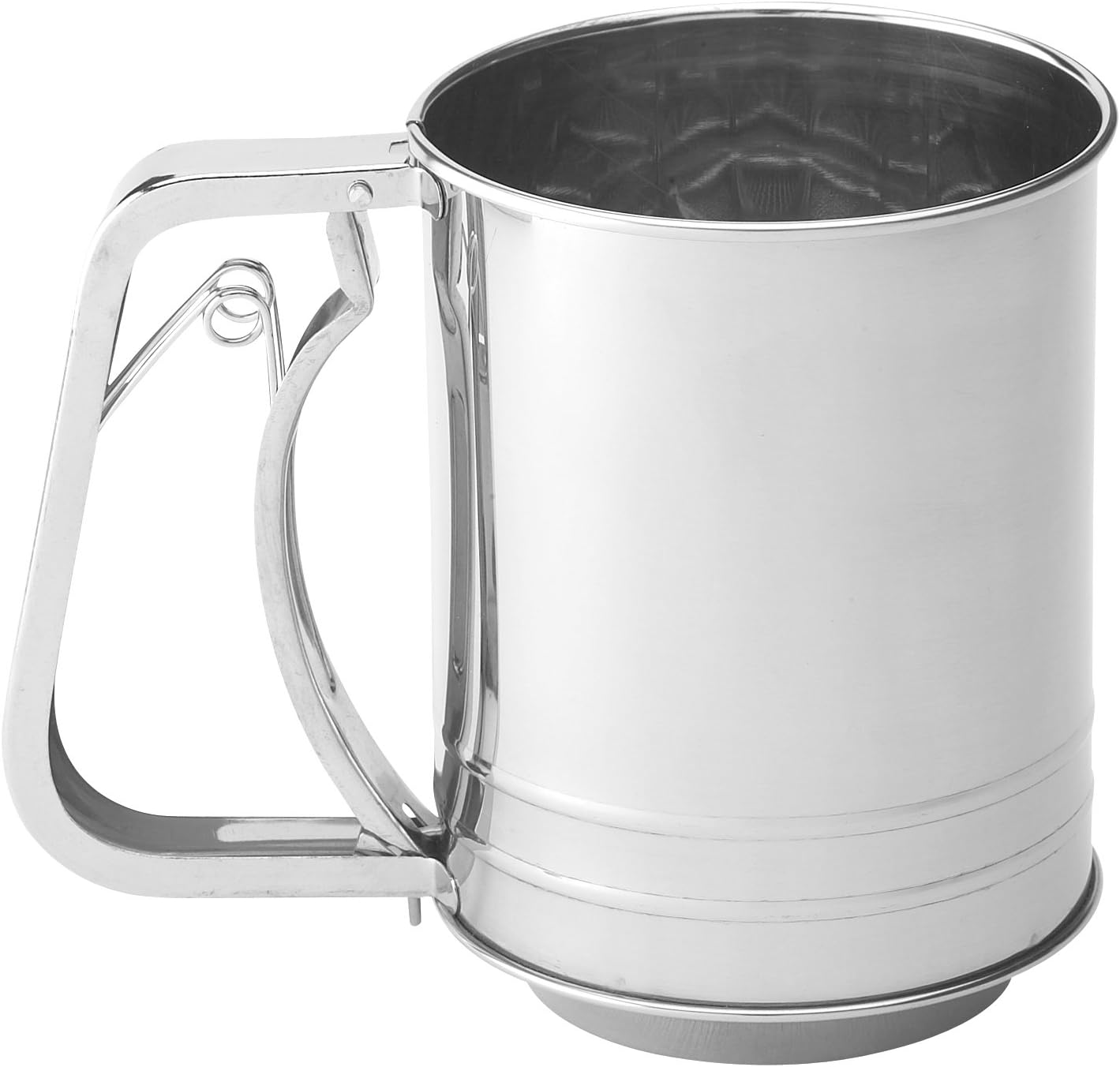 Mrs. Anderson’s Baking Hand Squeeze Flour Sifter, Stainless Steel, 3-Cup Capacity