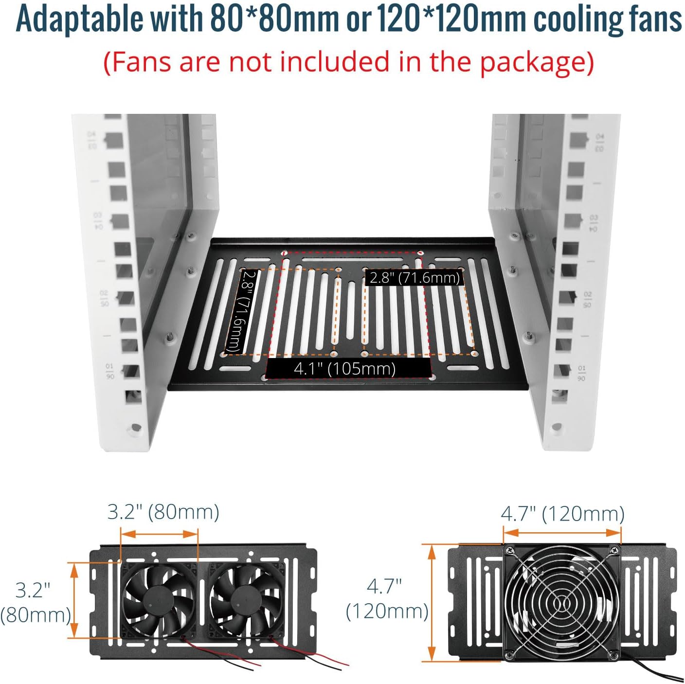 Tecmojo Mini Rack cooling fan adaptability