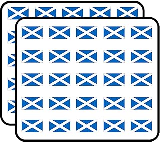 Scotland Flag (Scottish st Andrews Cross) Sticker for Scrapbooking, Calendars, Arts, Kids DIY Crafts, Album, Bullet Journals