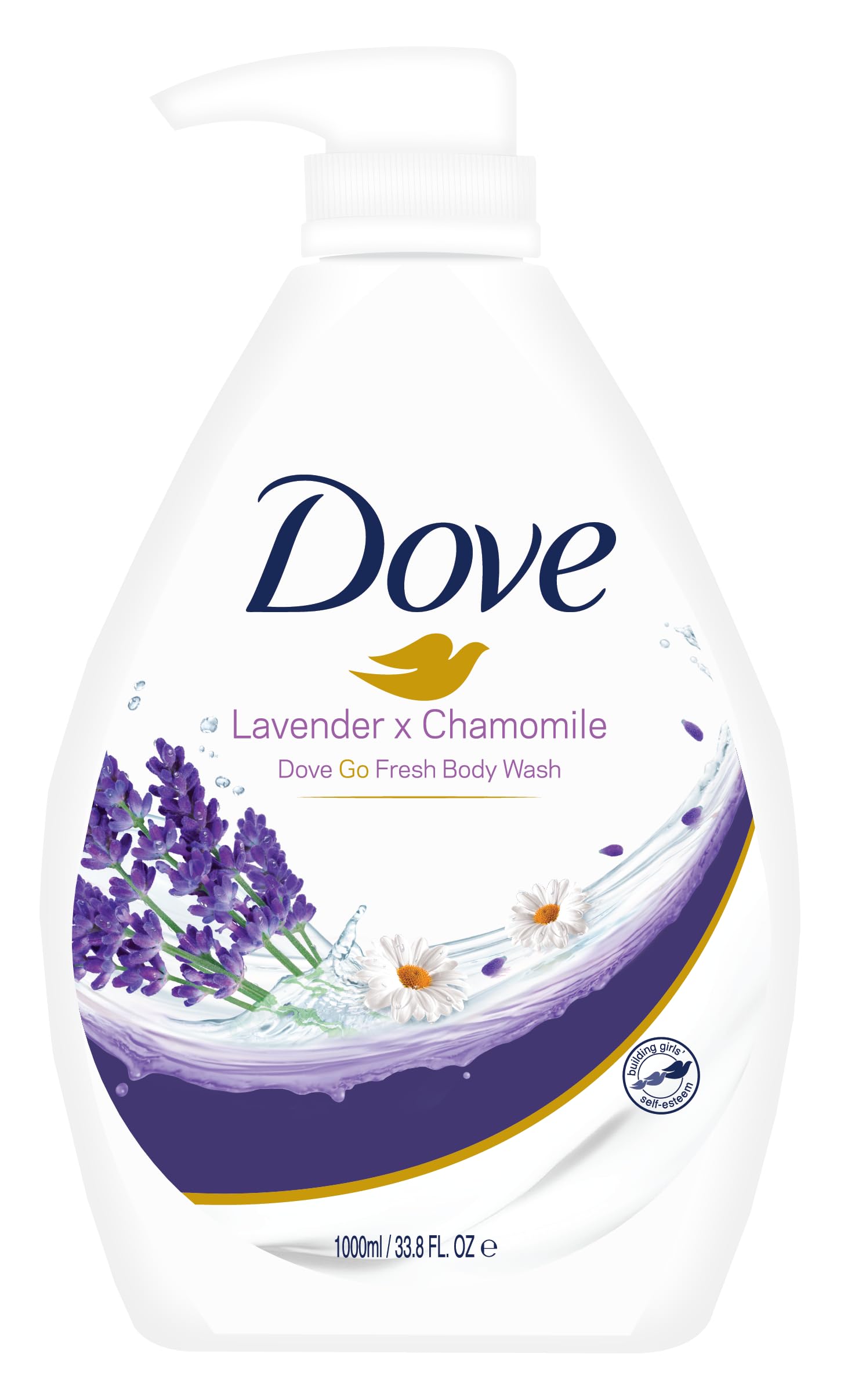 Dove Lavender & Chamomile Go Fresh Body Wash with Relaxing Floral Scent, 1L